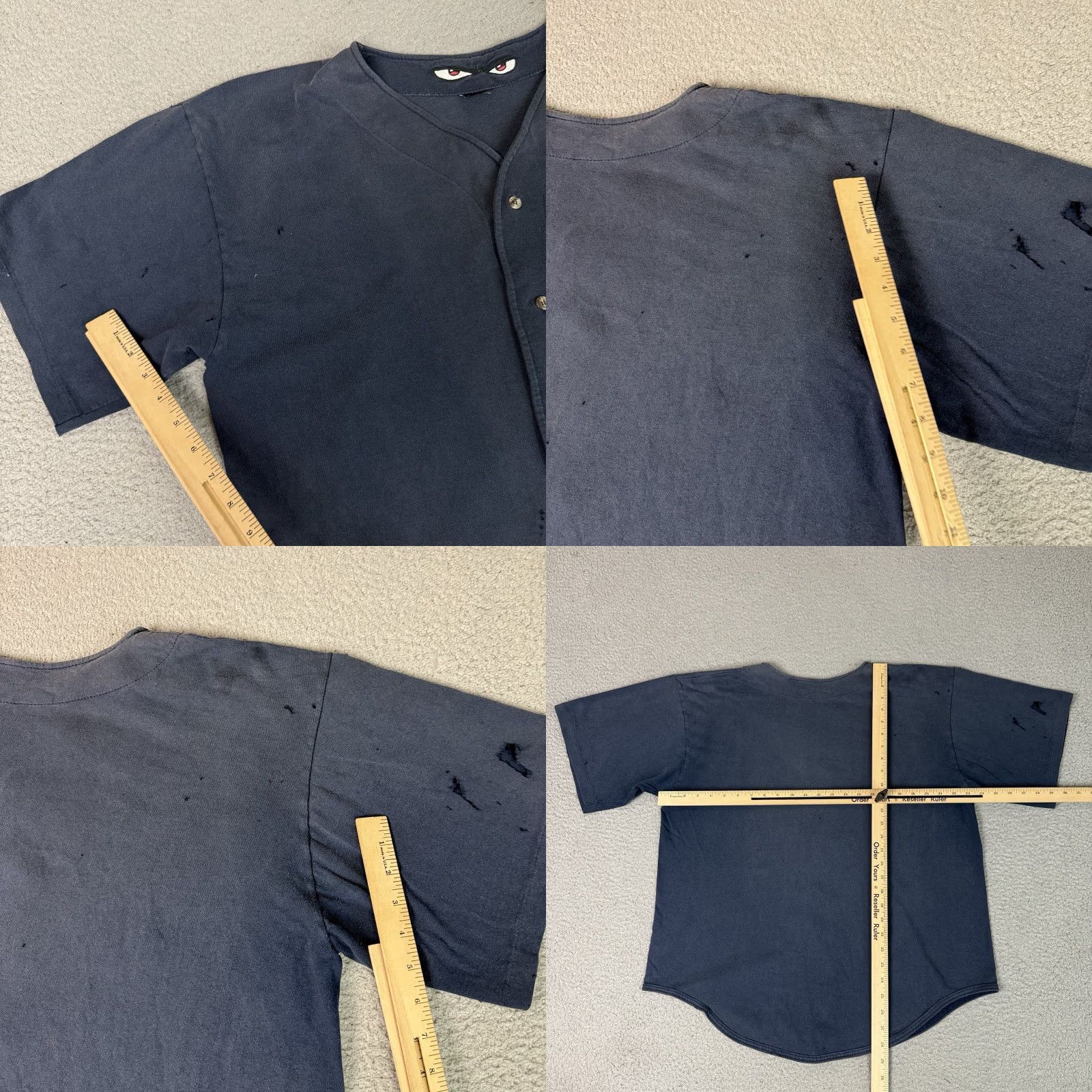 No Fear VINTAGE No Fear Baseball Jersey Shirt Adult XL Blue Button Up Embroidered Logo 90s Mens T-Shirt Short Sleeve Jersey Cotton Size US XL / EU 56 / 4 - 8 Thumbnail