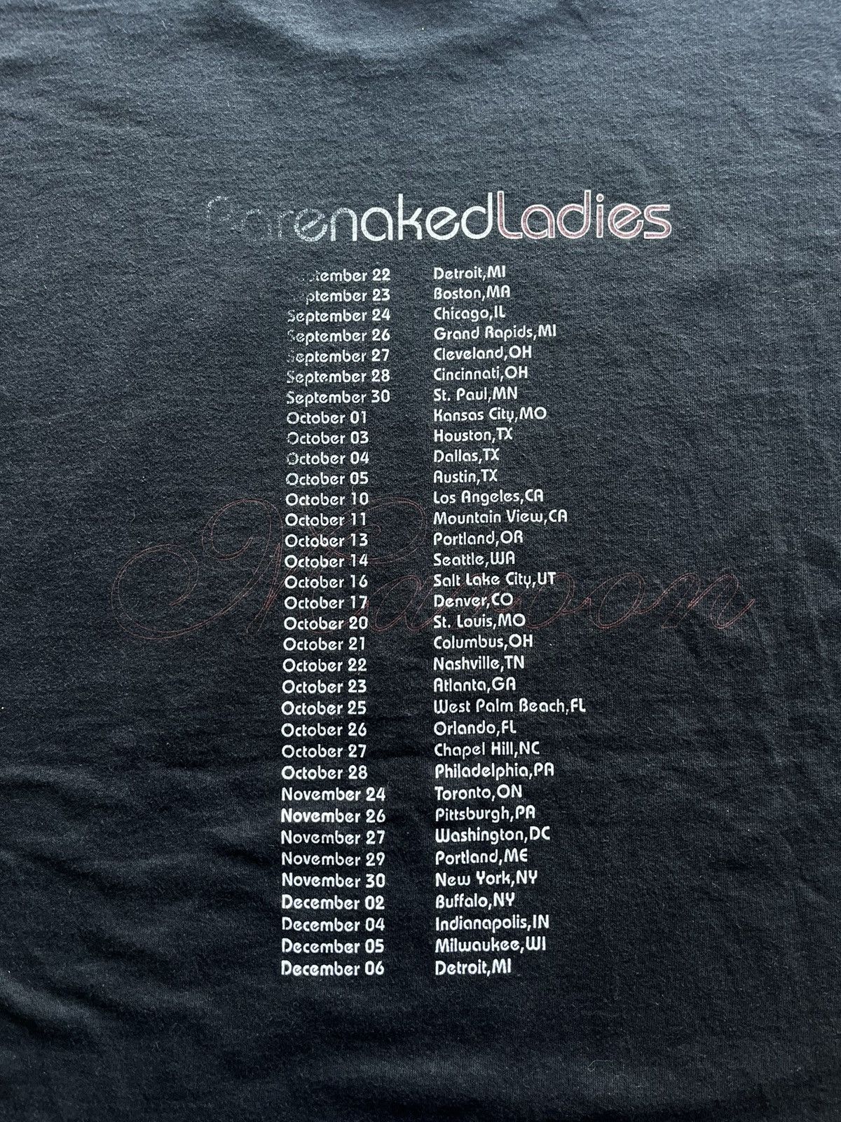 Band Tees × Vintage Vintage Barenaked Ladies Maroon Tour Tshirt Size US XL / EU 56 / 4 - 9 Thumbnail