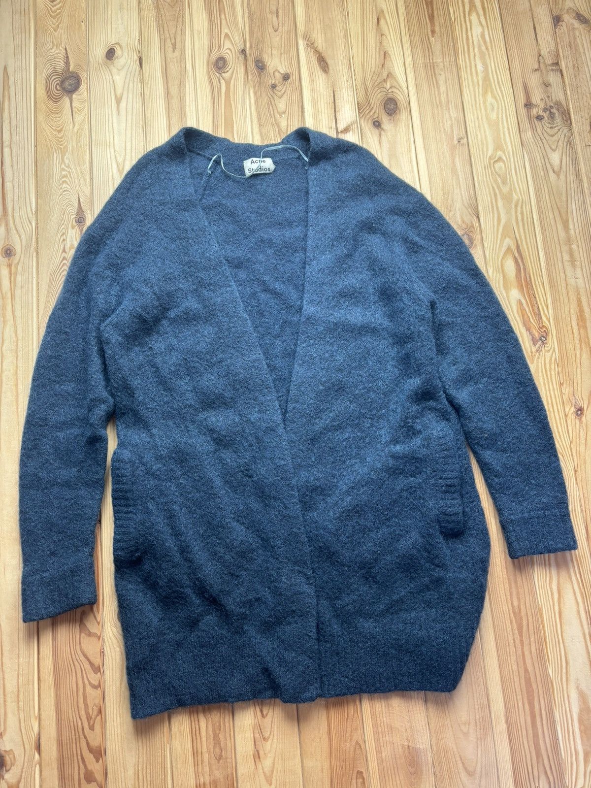 Acne Studios Acne Studios Raya Mohair Cardigan Dark Grey Size XS / US 0-2 / IT 36-38 - 1 Thumbnail
