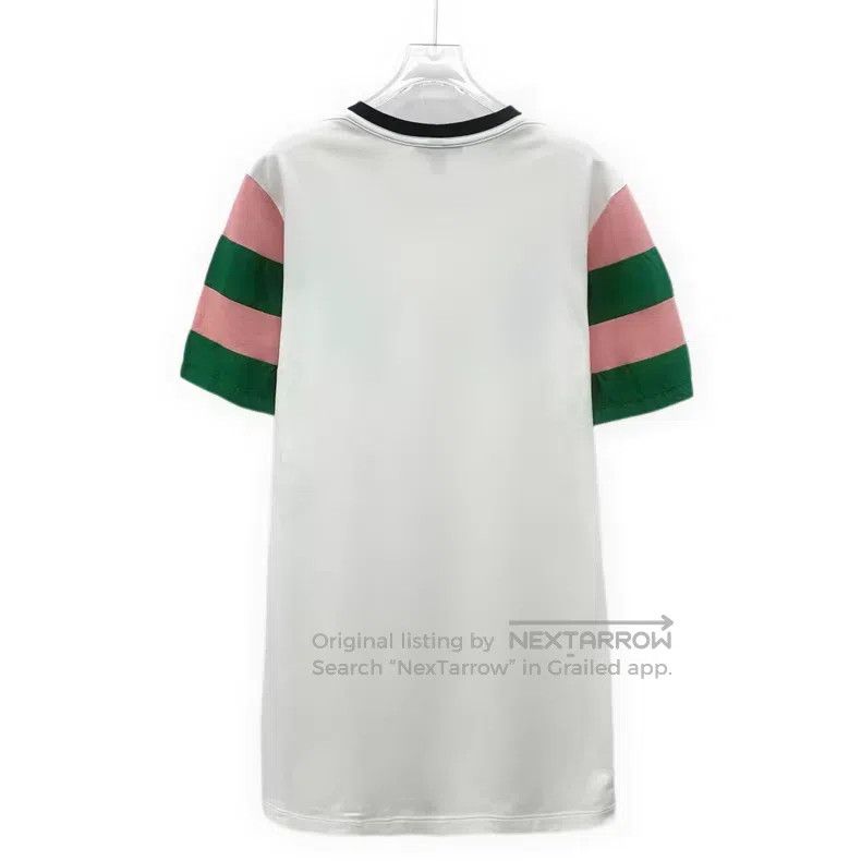 Louis Vuitton Louis Vuitton White striped cotton round neck short sleeve Size M / US 6-8 / IT 42-44 - 2 Thumbnail