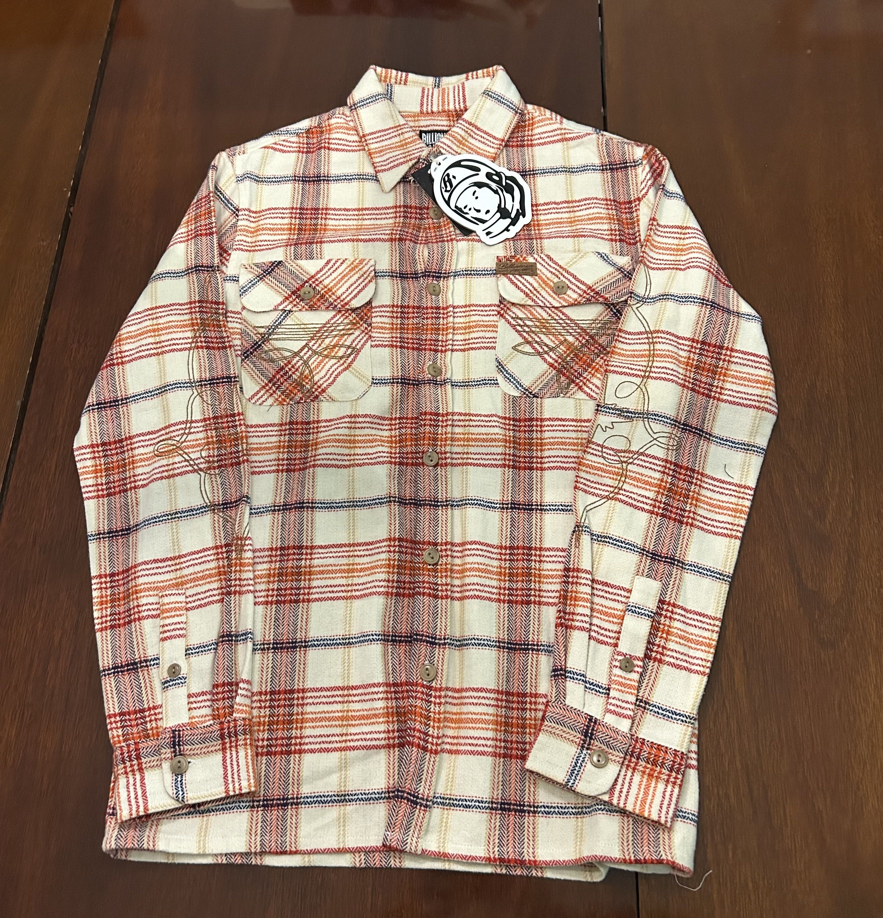 Billionaire Boys Club Billionaire Boys Club Embroidered Flannel Button-Up Shirt Size US S / EU 44-46 / 1 - 1 Thumbnail