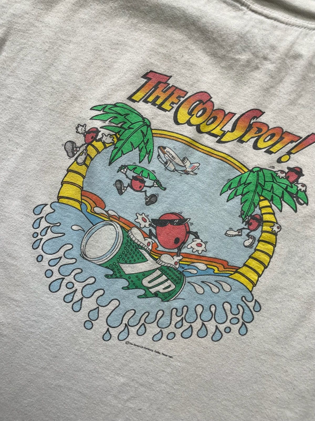 Vintage Vintage 7up tee logo rare SevenUp The cool spot size L 1991 Size US L / EU 52-54 / 3 - 2 Thumbnail