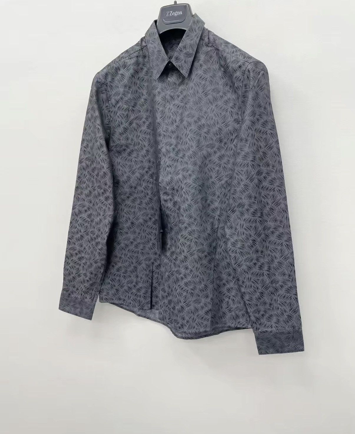 Versace VERSACE Mainline Jacquard Silk Blend Long Sleeve Shirt J30 Size US XXS / EU 40 - 2 Thumbnail