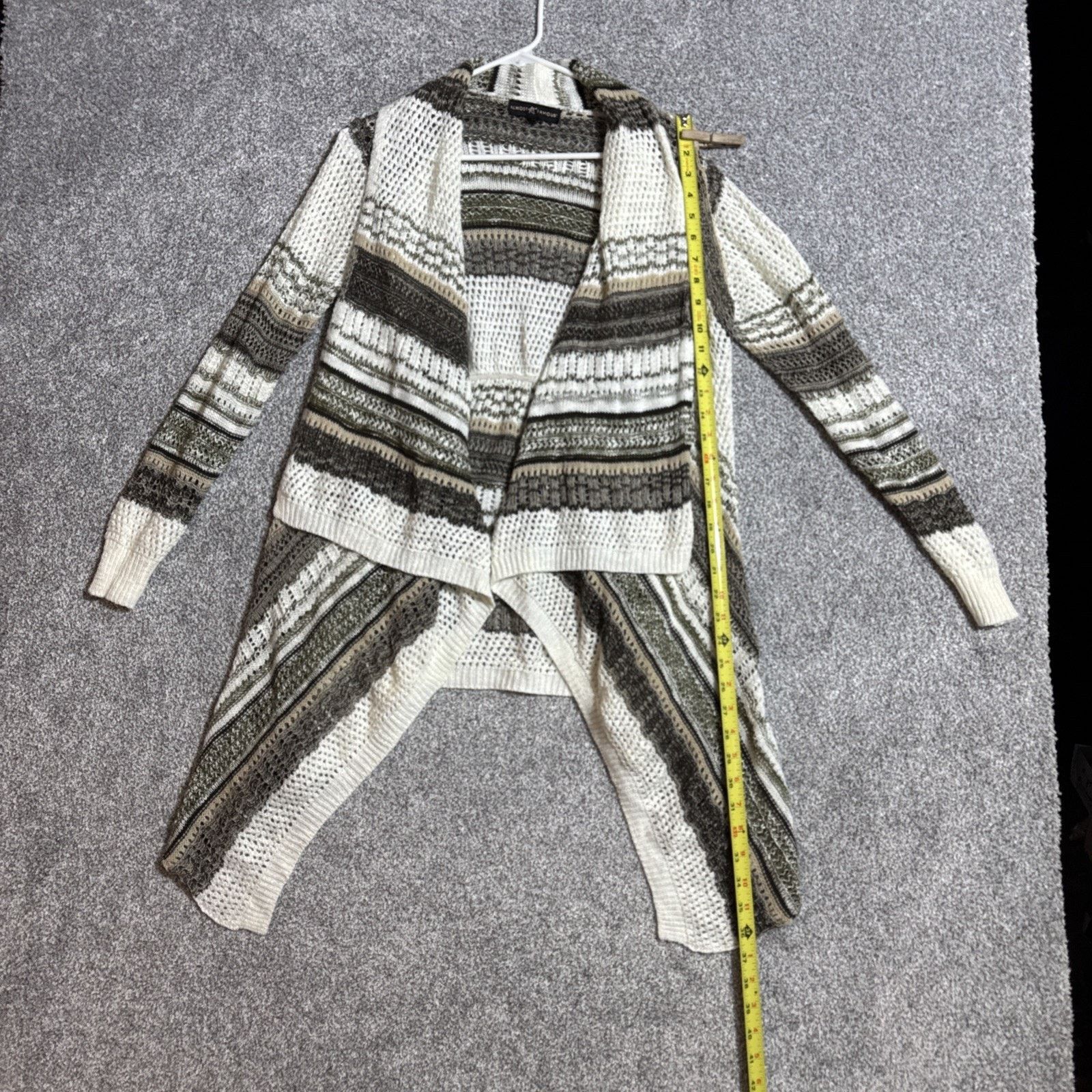 Almost Famous Boho Cardigan Sweater Womens M Southwestern Crochet Hippie Size M / US 6-8 / IT 42-44 - 5 Thumbnail