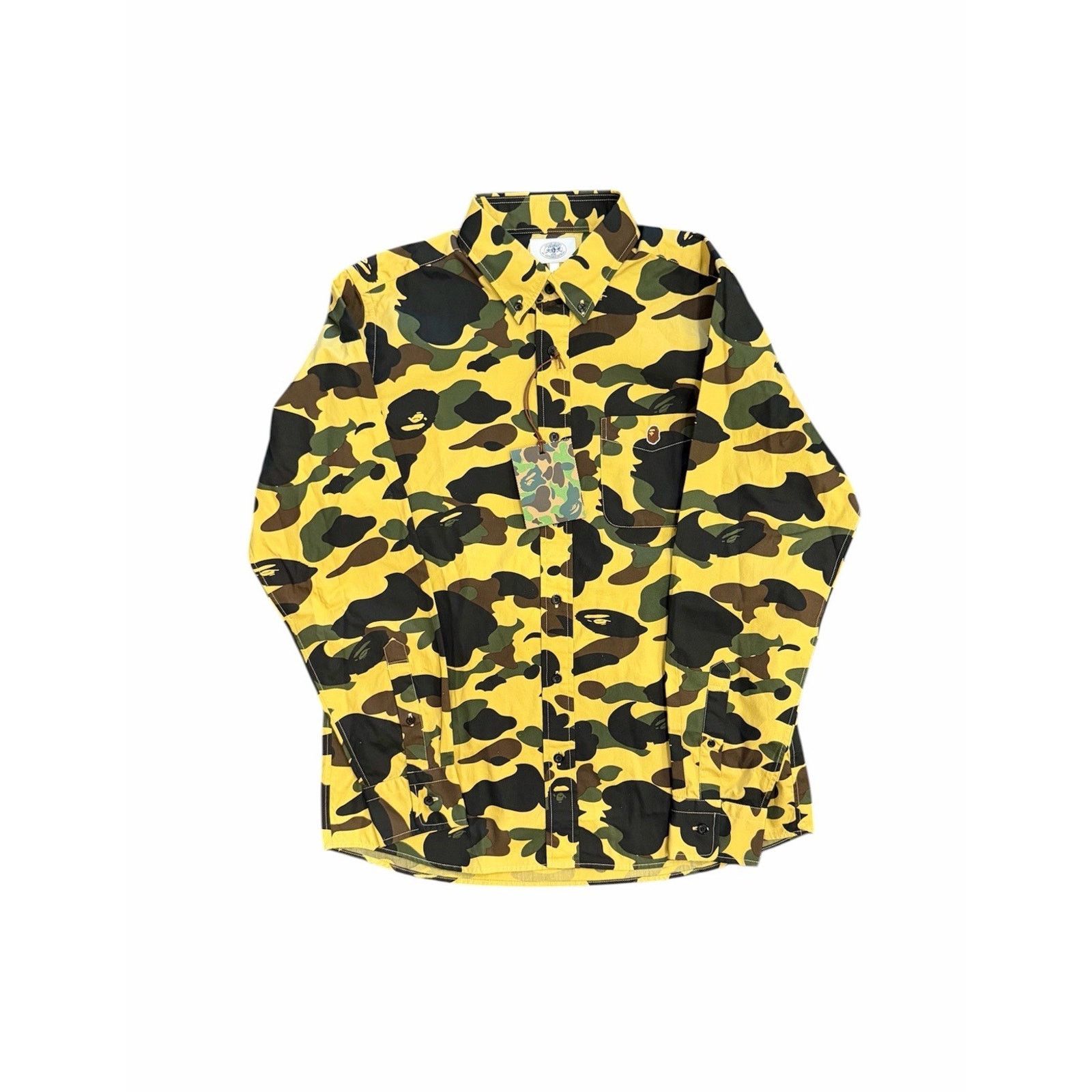 Bape Size L - Bape Camo Button Up Camo Long Sleeve Shirt NEW! Size US L / EU 52-54 / 3 - 1 Thumbnail