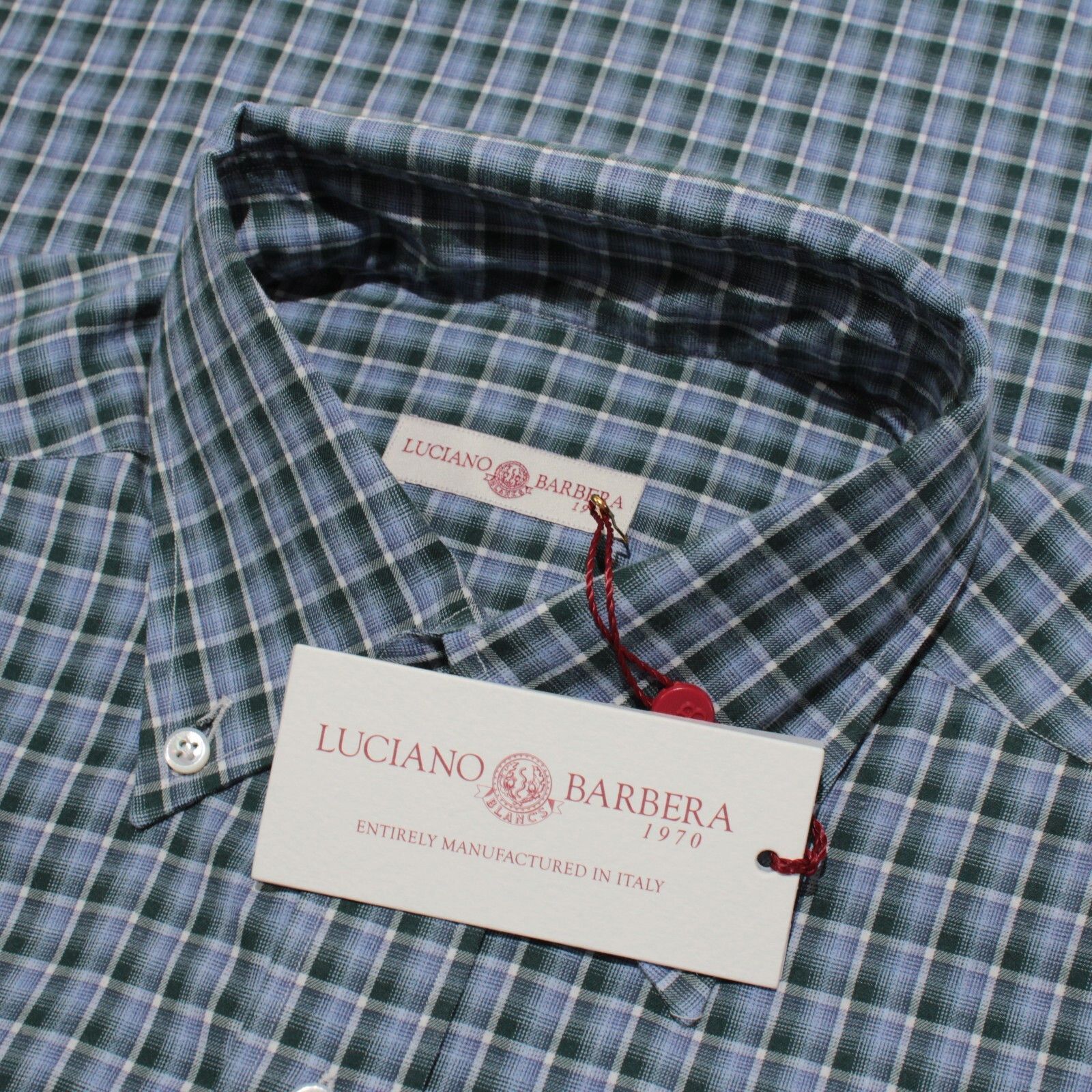 Luciano Barbera Luciano Barbera New with tags Shirt Size M US In Blue Size US M / EU 48-50 / 2 - 1 Thumbnail