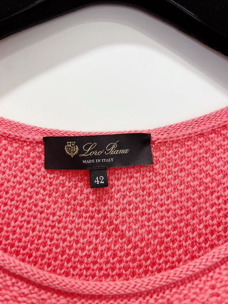 Loro Piana Loro Piana pink hollow knit sweater 2506-Nextarrow Size M / US 6-8 / IT 42-44 - 7 Thumbnail