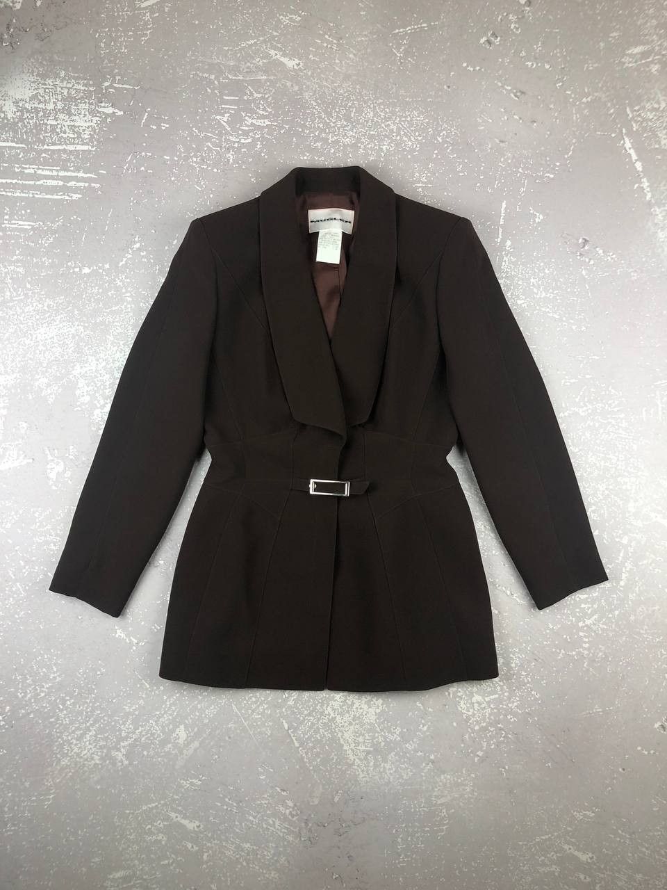 Mugler EXCLUSIVE! VINTAGE MUGLER BROWN FITTED SUIT Size M / US 6-8 / IT 42-44 - 4 Thumbnail