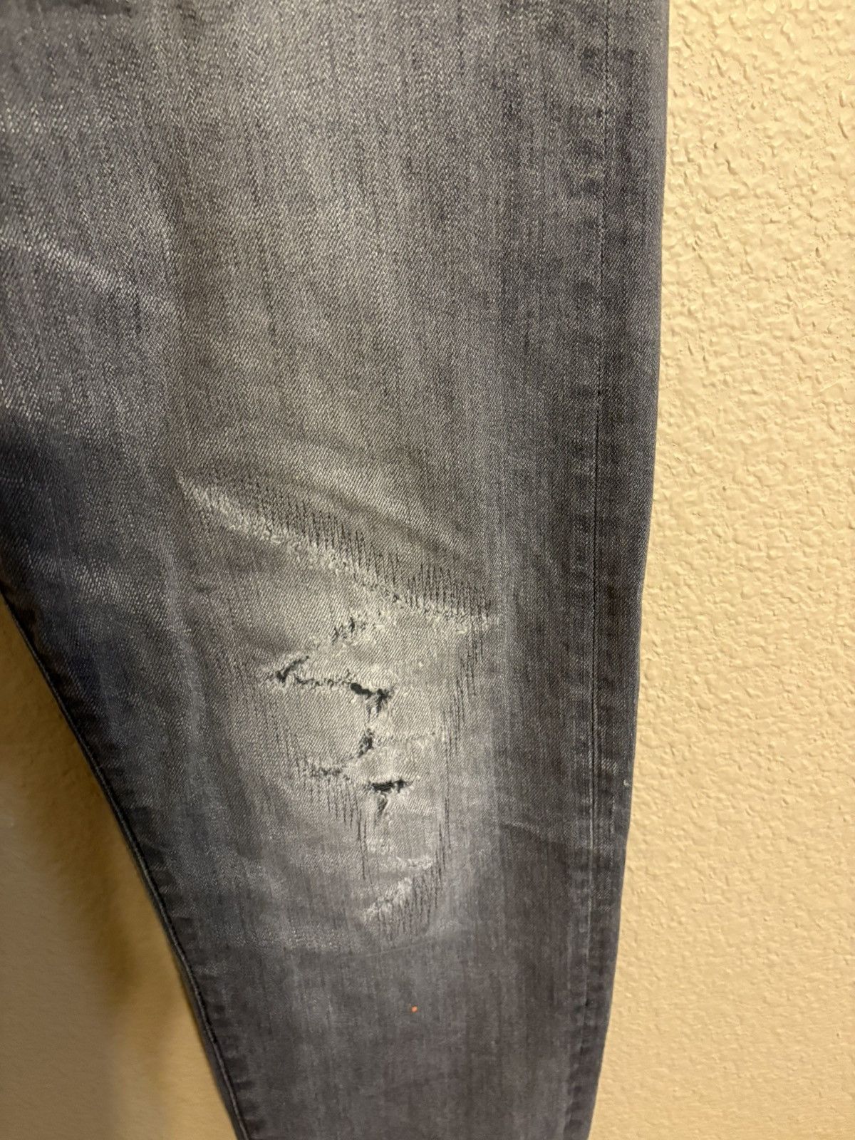 John Elliott John Elliott The Cast 2 Slim Graphite Repaired Jeans Size US 34 / EU 50 - 11 Thumbnail