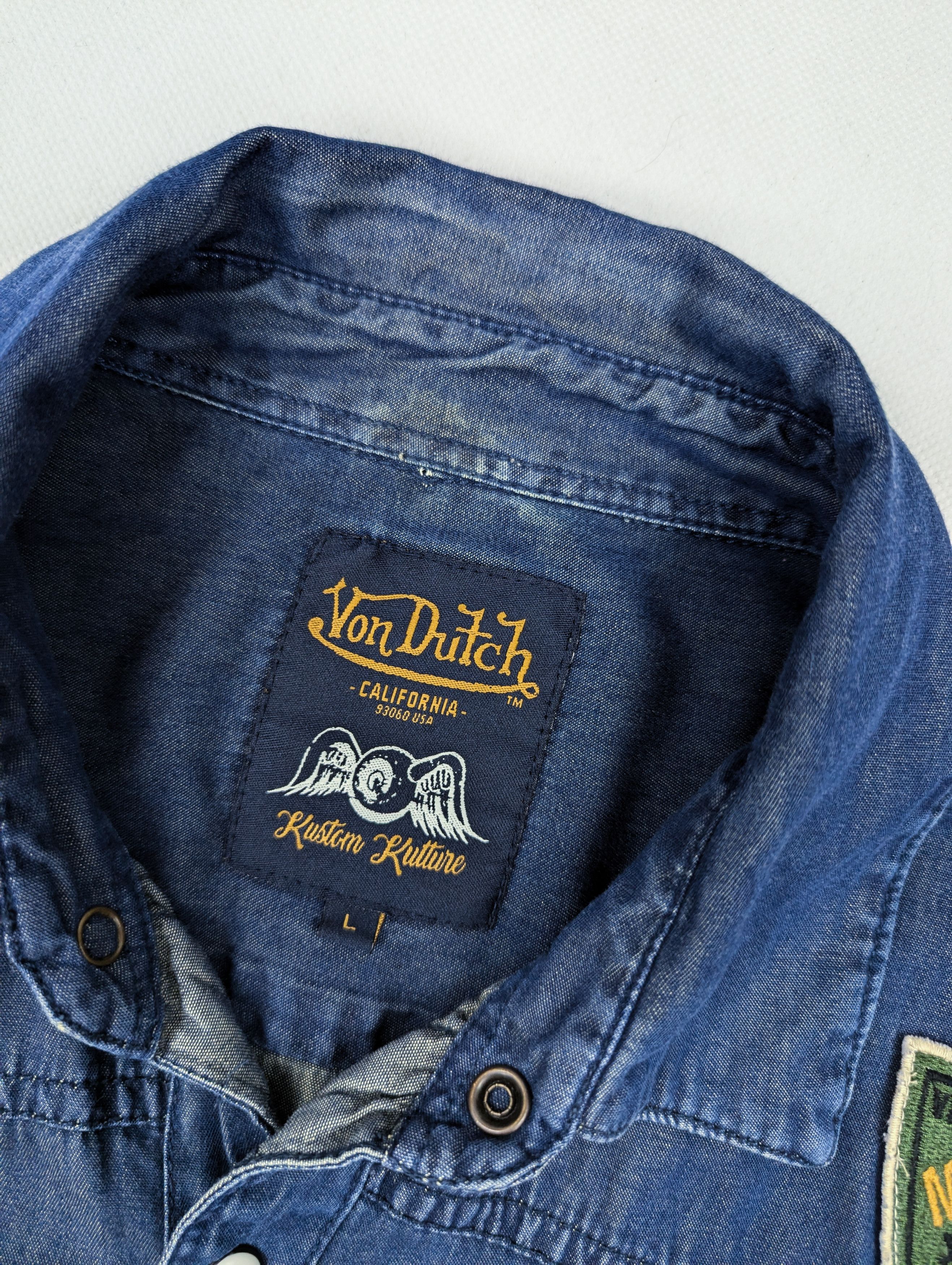Von Dutch Von Dutch blue shirt L Size US L / EU 52-54 / 3 - 3 Thumbnail