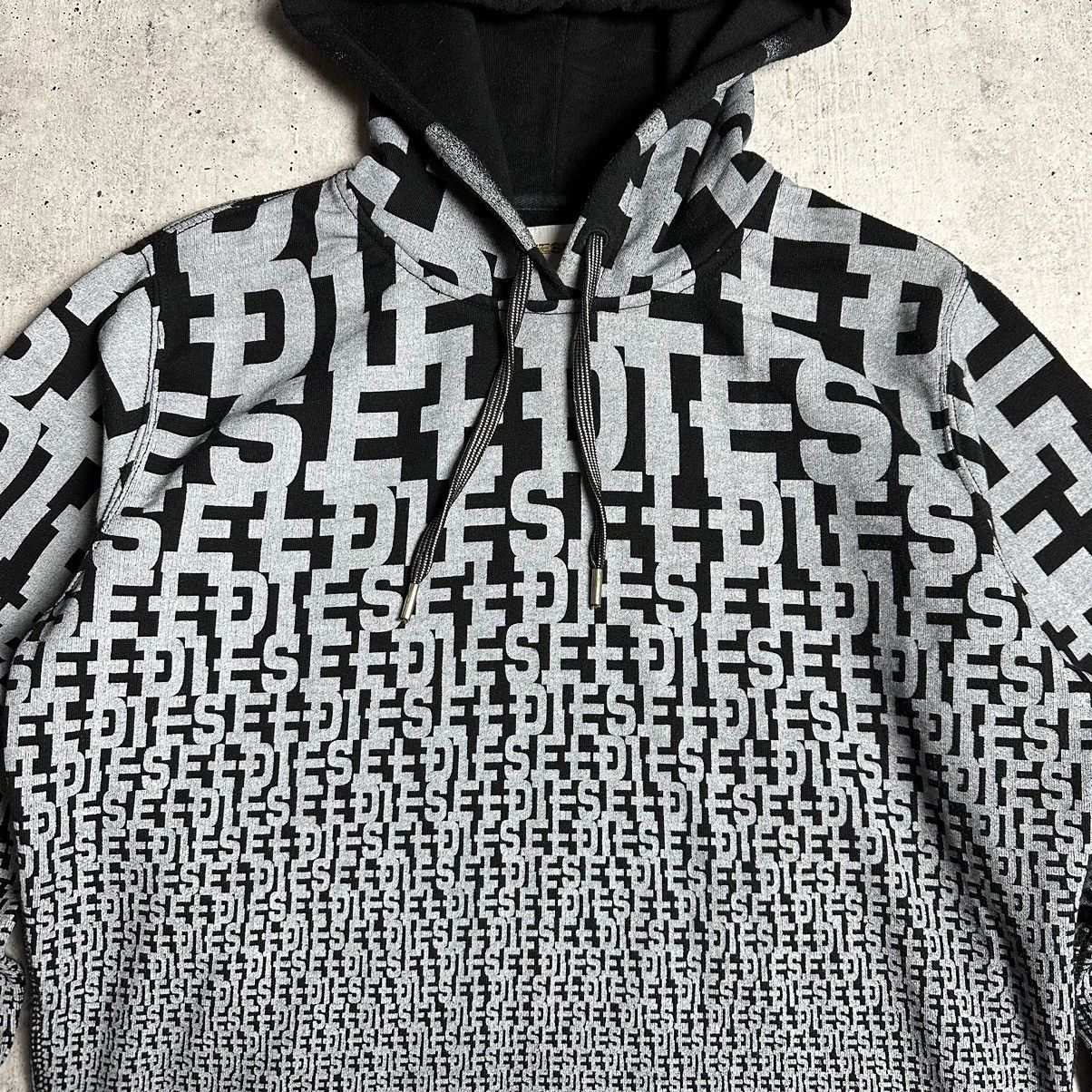 Designer × Diesel × Vintage Diesel Logo Monogram Vintage Hoodie Size M Size US M / EU 48-50 / 2 - 3 Thumbnail