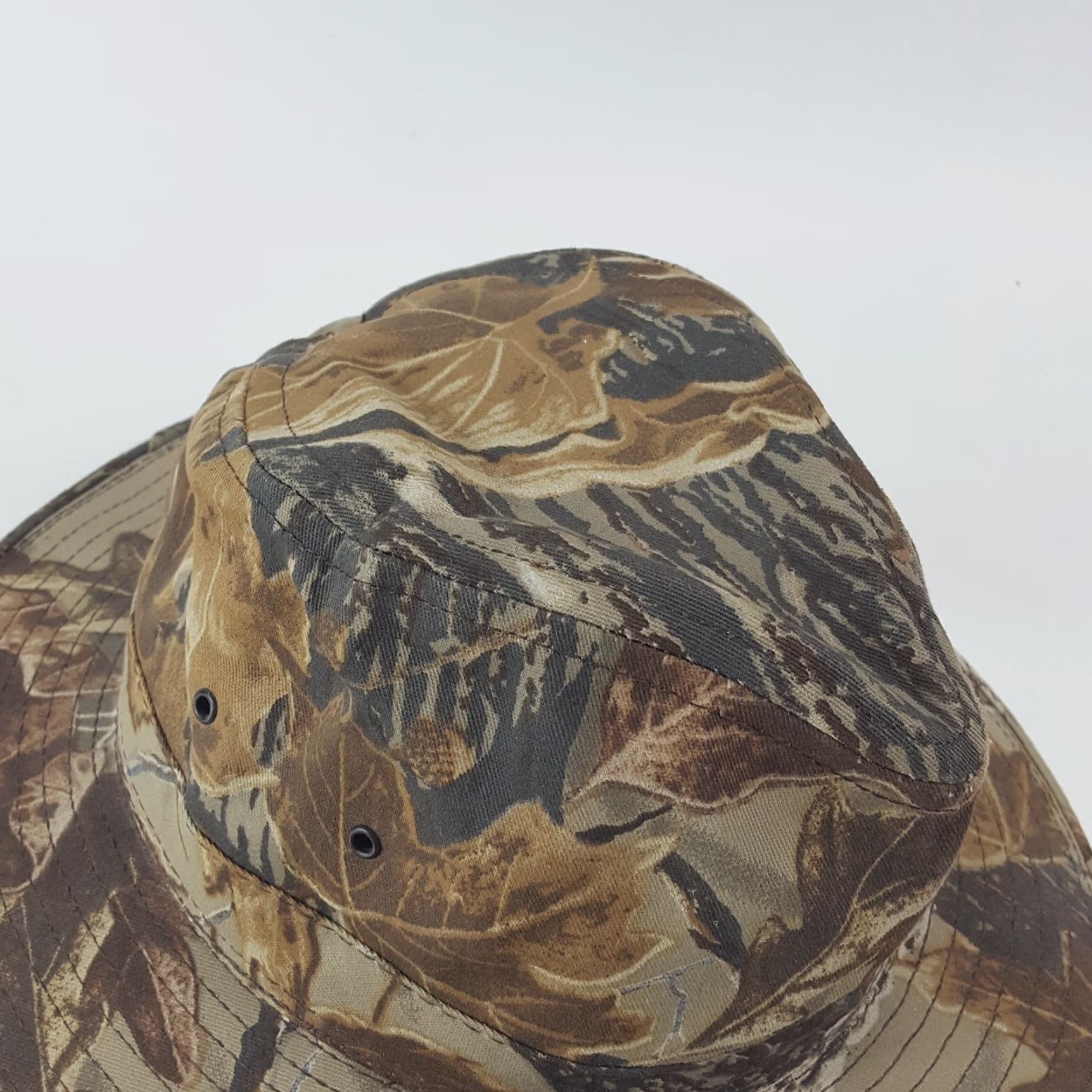 Vintage VINTAGE Mossy Oak Camouflage Hunting Safari Hat Men Adult Medium Outdoor Sun UV Protection Cotton Canvas 90s 00s Y2K Size ONE SIZE - 4 Thumbnail