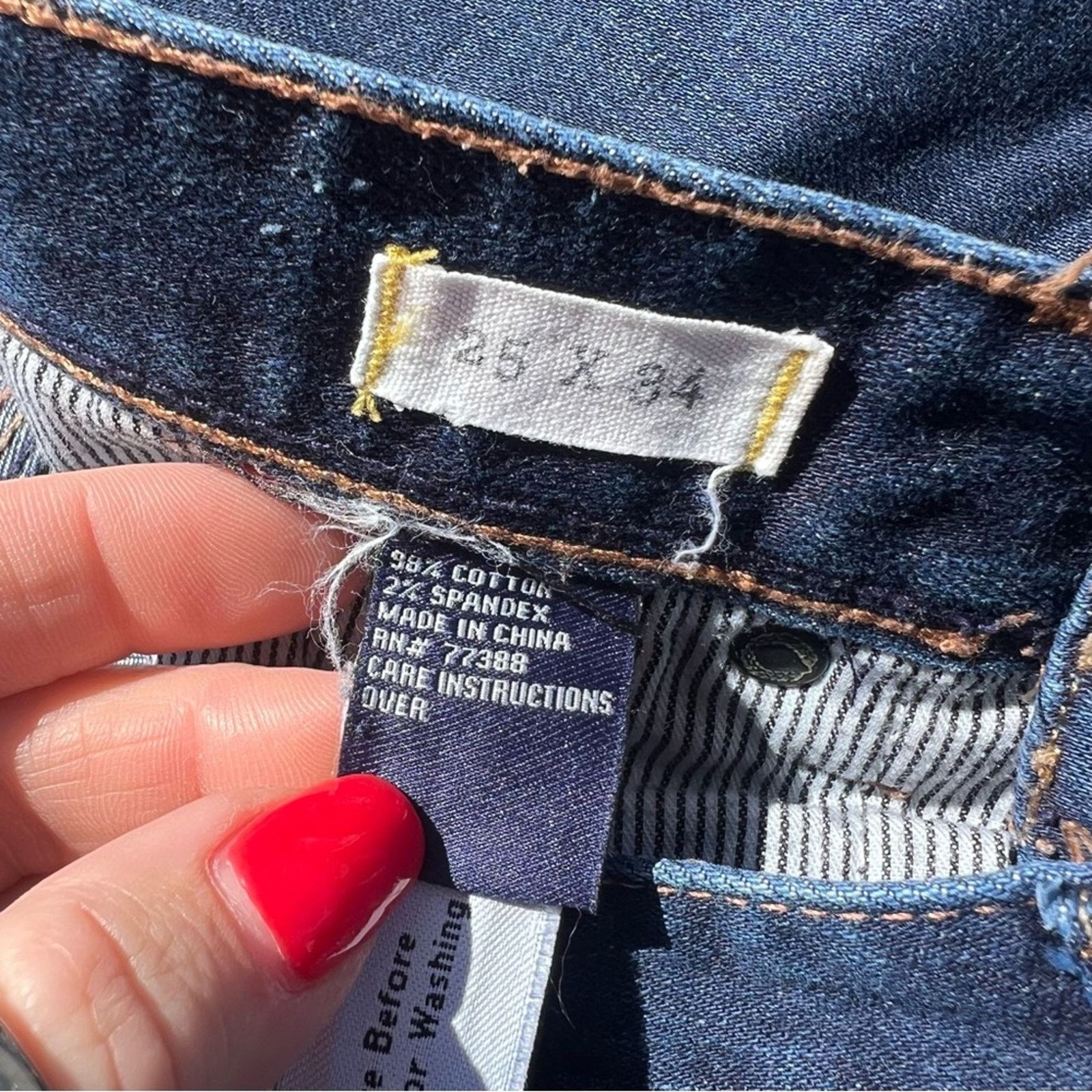 Madewell Madewell rail straight dark wash jeans 25x34 Size 25" / US 0 / IT 36 - 4 Thumbnail