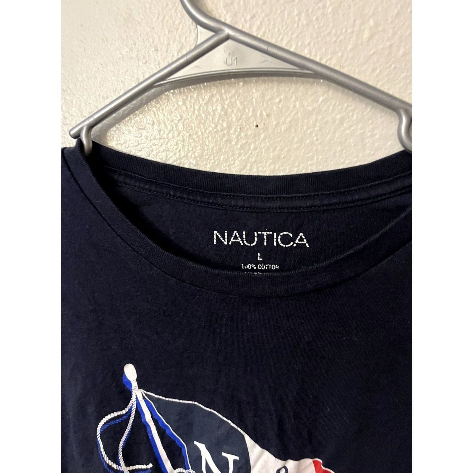 Nautica Nautica T-shirt Blue Size Large Logo Crew Neck graphic Men Tee Size US L / EU 52-54 / 3 - 3 Thumbnail