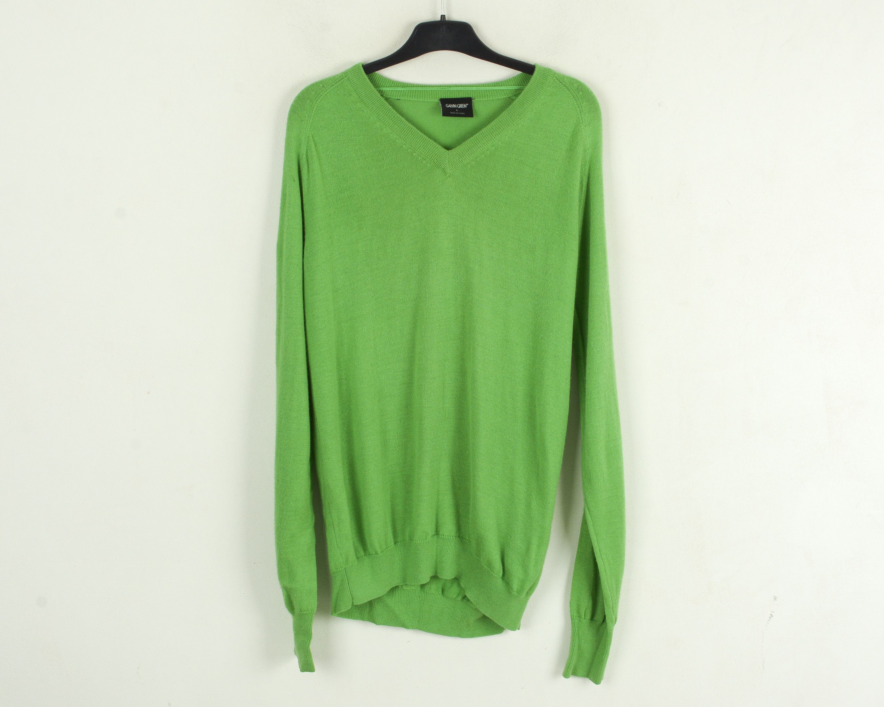 Galvin Green L Wool Knit Sweater Jumper Pullover Sweatshirt Golf green Size US L / EU 52-54 / 3 - 1 Thumbnail