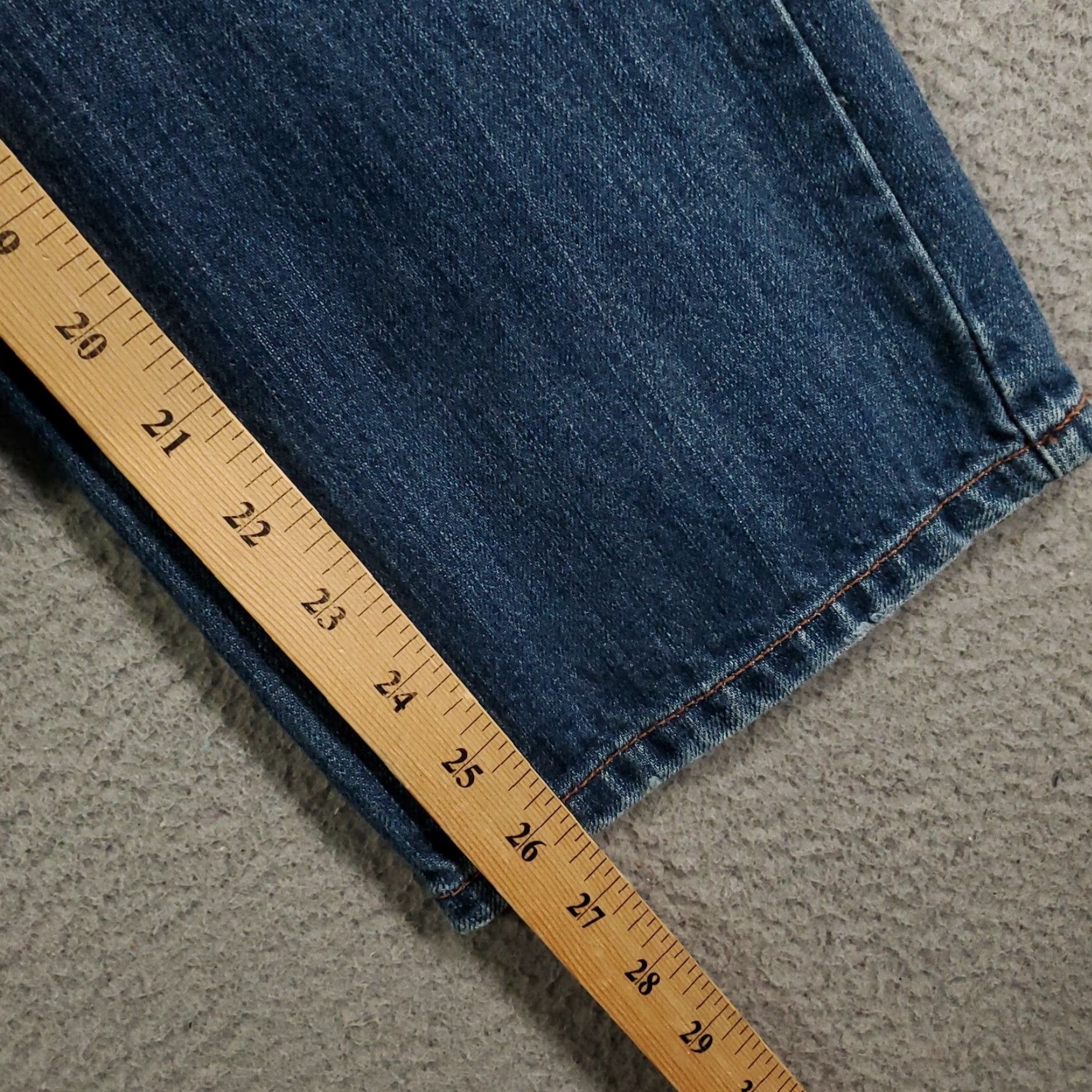 Abercrombie & Fitch Abercrombie & Fitch Jeans Womens Size 6 Straight 5-Pocket Denim Distressed Blue Flap Pockets Y2K Size 28" / US 6 / IT 42 - 5 Thumbnail