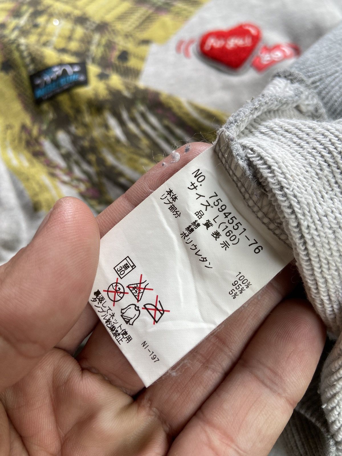 Angel Blue I LOVE AB ANGEL BLUE 89 SUN FADED SWEATSHIRT Size US S / EU 44-46 / 1 - 10 Thumbnail
