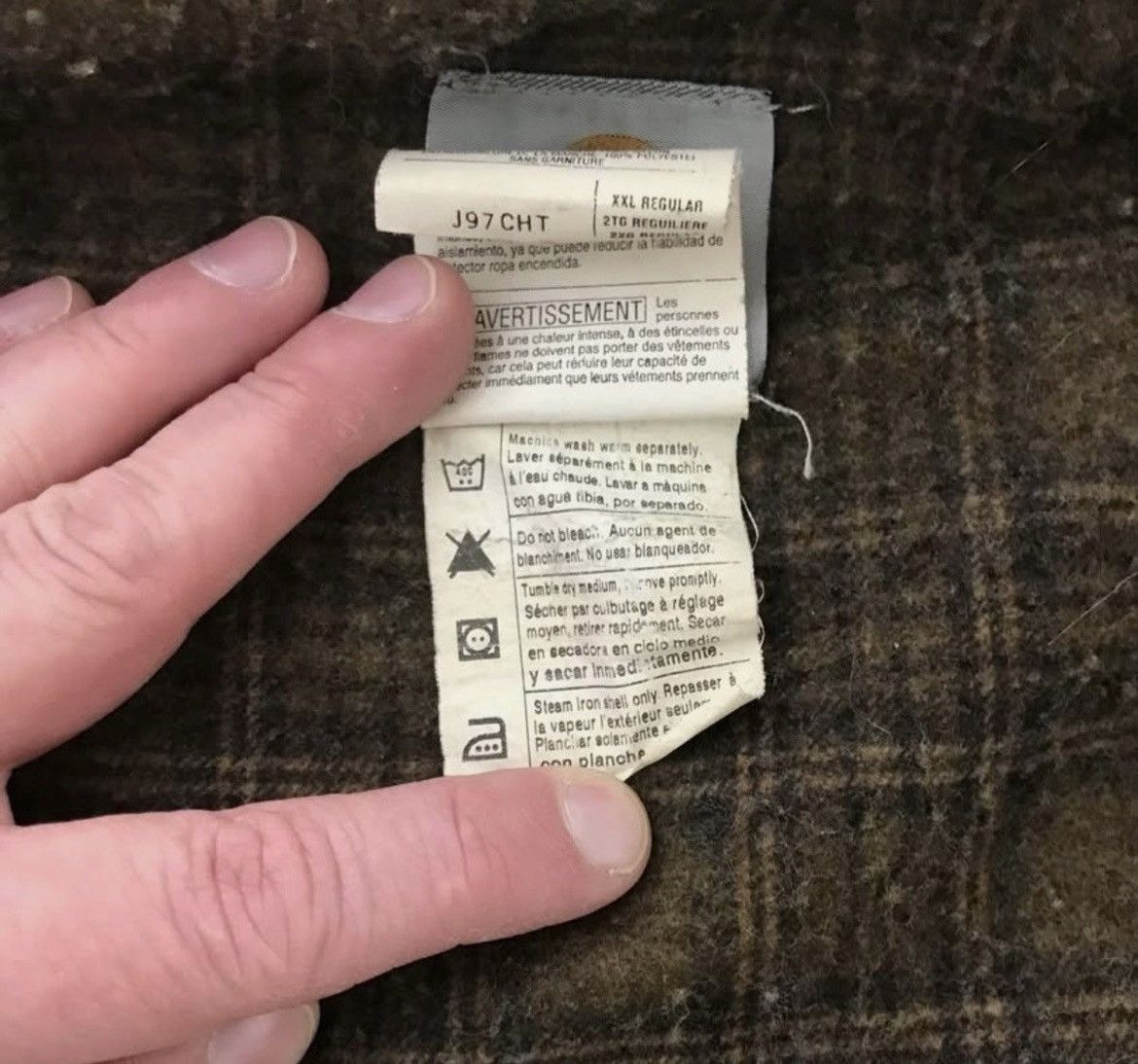 Carhartt Vintage Carhartt Detroit J97 Blanket Lined Size 46L - 4 Thumbnail
