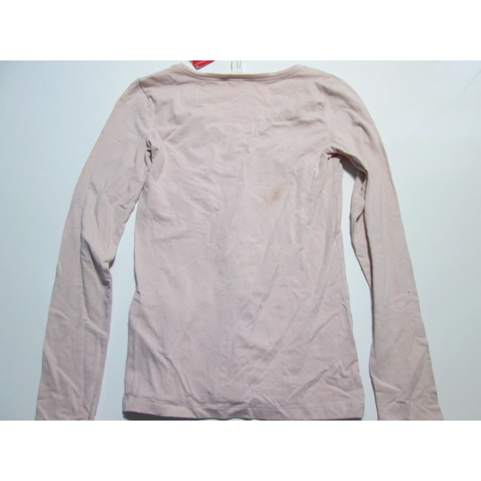 Forever 21 Forever 21 V-Neck Shirt Light Pink Long Sleeve Stretch Basic Womens M Size M / US 6-8 / IT 42-44 - 2 Thumbnail