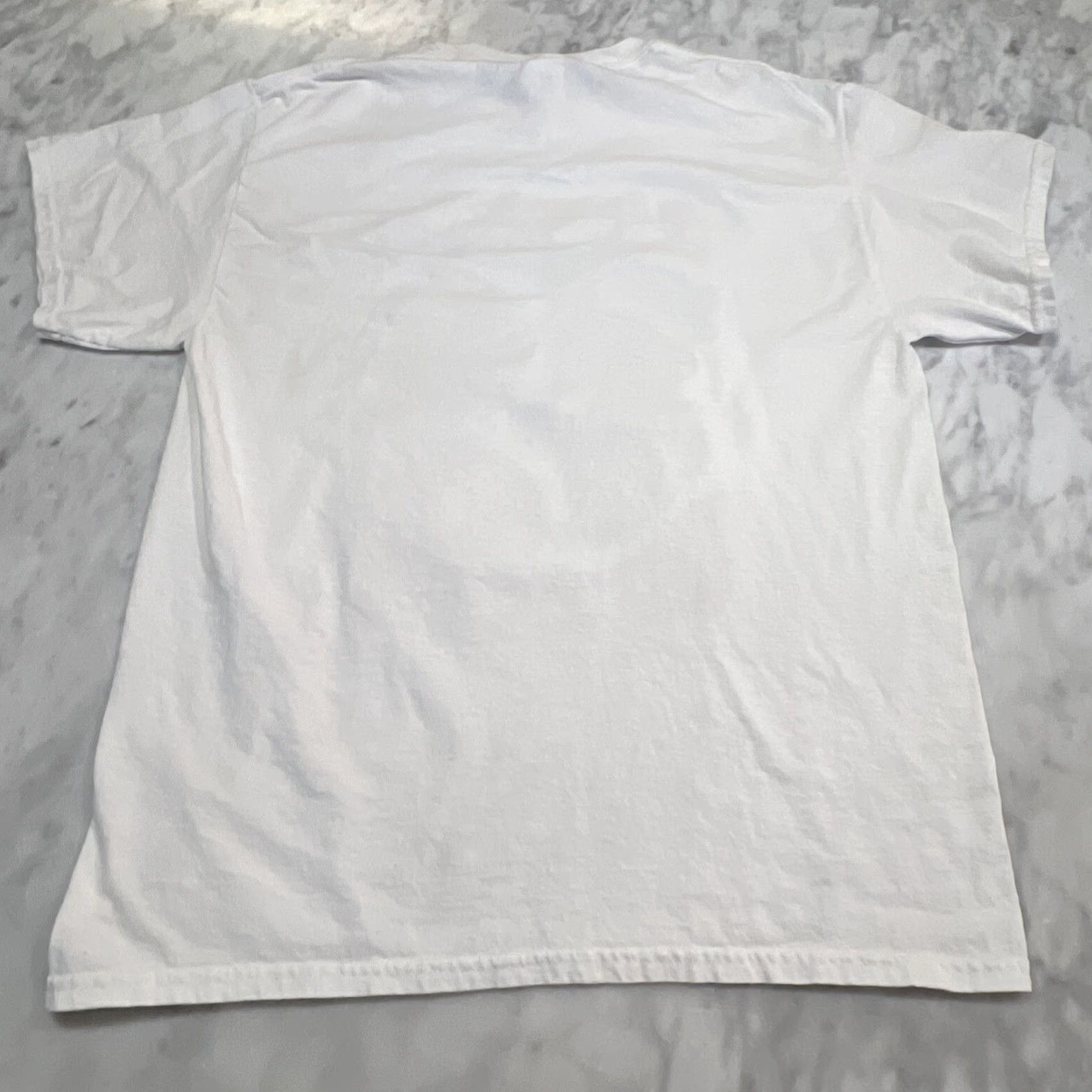 Gildan Gildan T-Shirt Army Military USA White Crew Neck Short Sleeve Mens Large Size US L / EU 52-54 / 3 - 4 Thumbnail