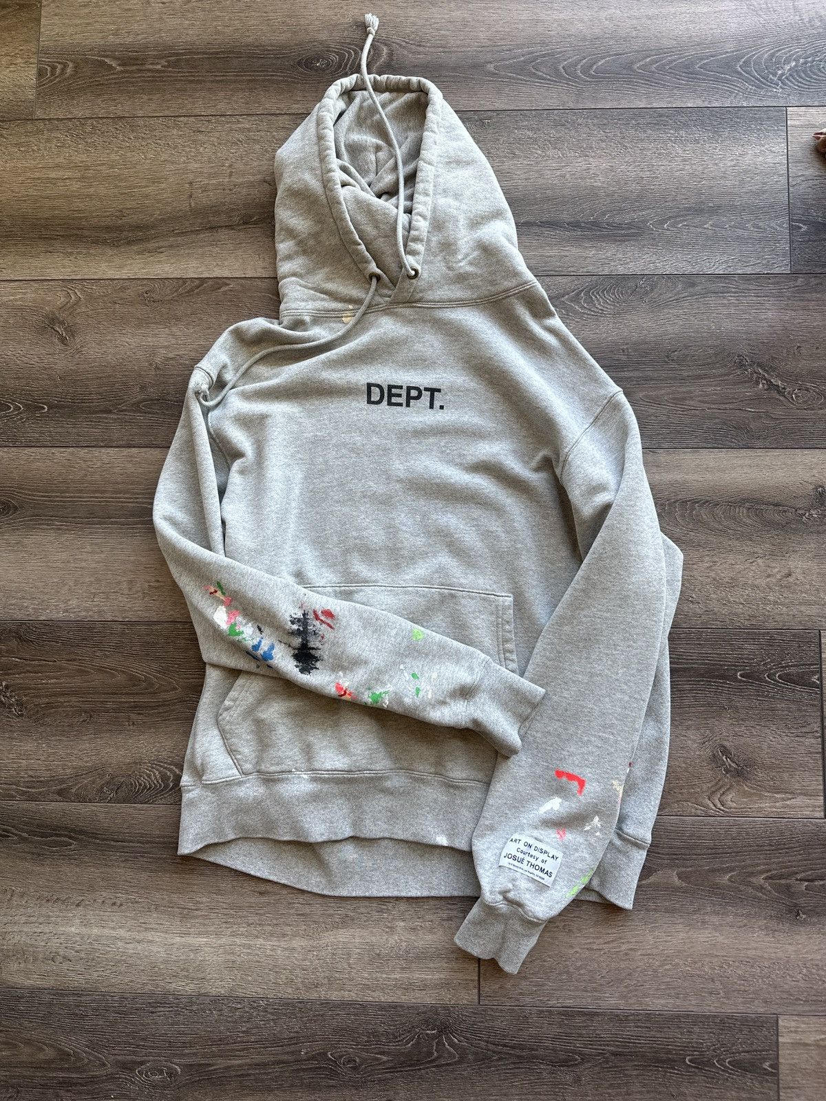 Gallery Dept. Gallery Dept Painted Hoodie Grey Size US XXL / EU 58 / 5 - 1 Thumbnail