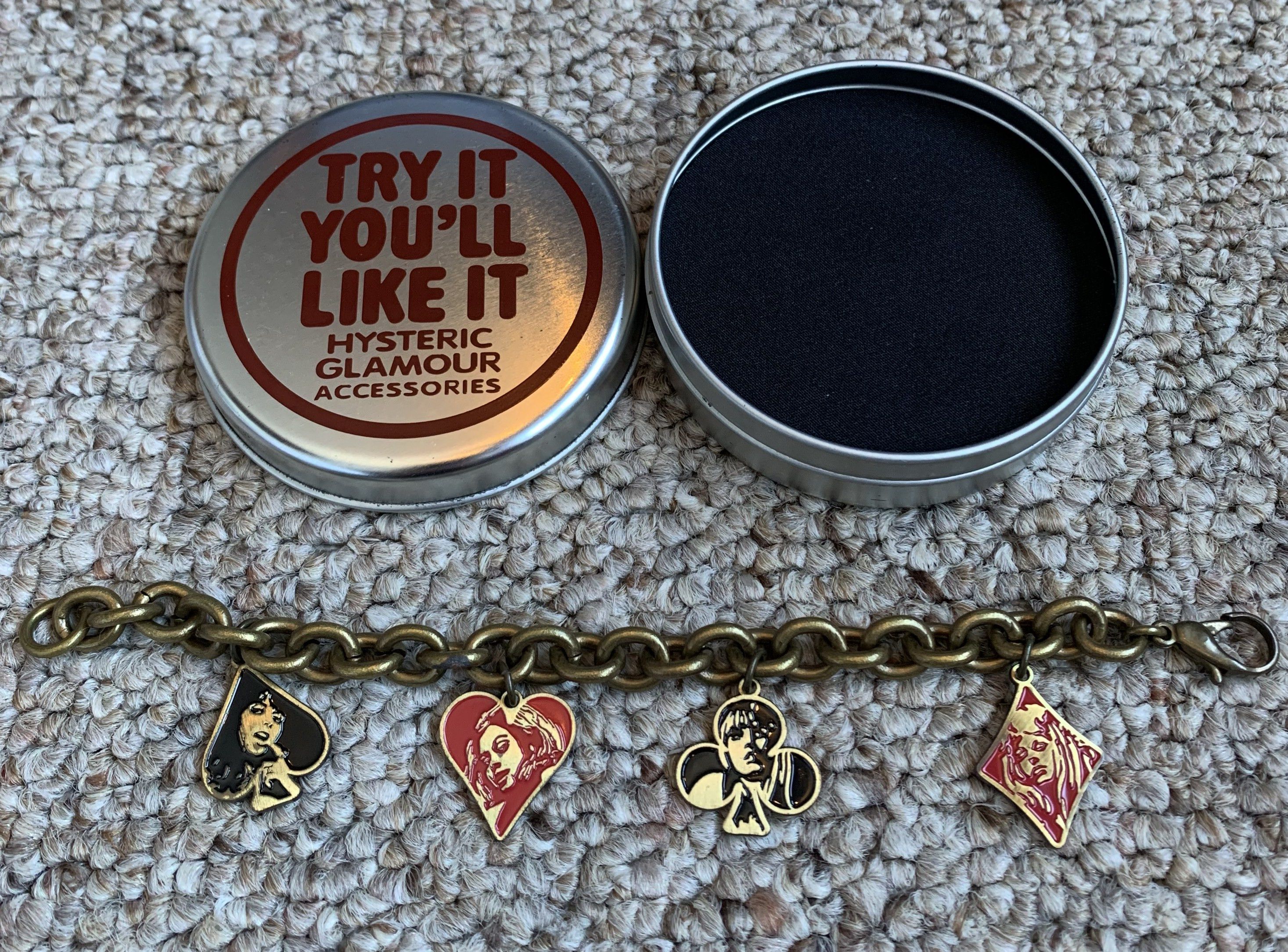 Hysteric Glamour Hysteric Glamour Playing Card Charms Bracelet + Case Size ONE SIZE - 3 Thumbnail
