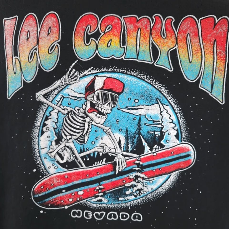 Lee VINTAGE: No (Skip) Snowboarding Lee Canyon T Shirt Mens Size 2XL Black Snowboarder Ski Nevada Size US XXL / EU 58 / 5 - 3 Thumbnail