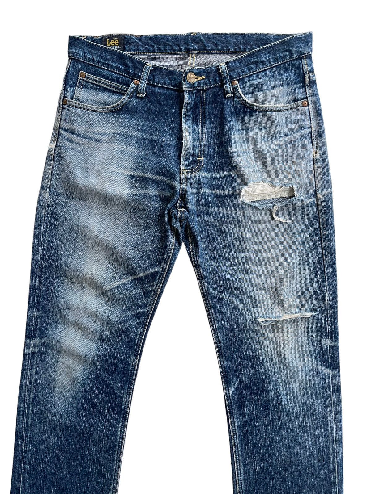 Lee Vintage Lee Riders Distressed Denim Size US 33 - 3 Thumbnail