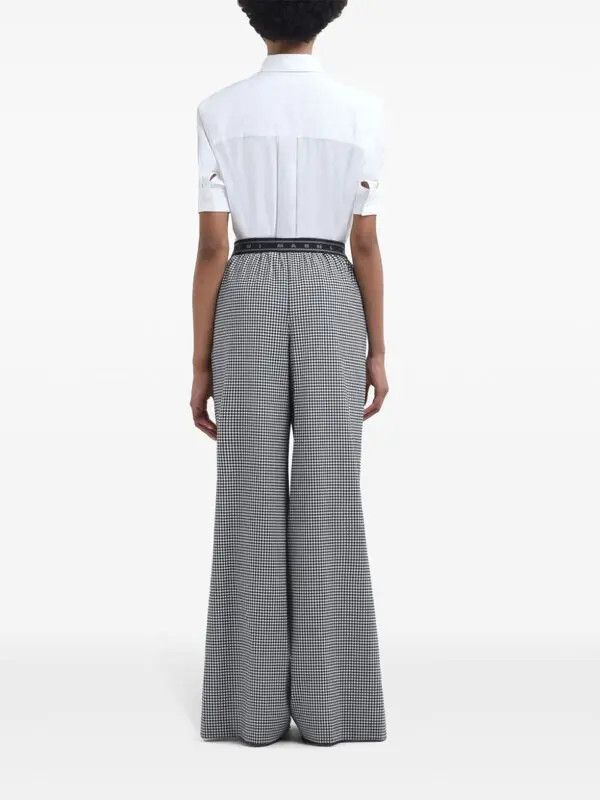 Marni o1w1db10426 Gingham-Patterned Trousers in Black Size 27" / US 4 / IT 40 - 3 Thumbnail
