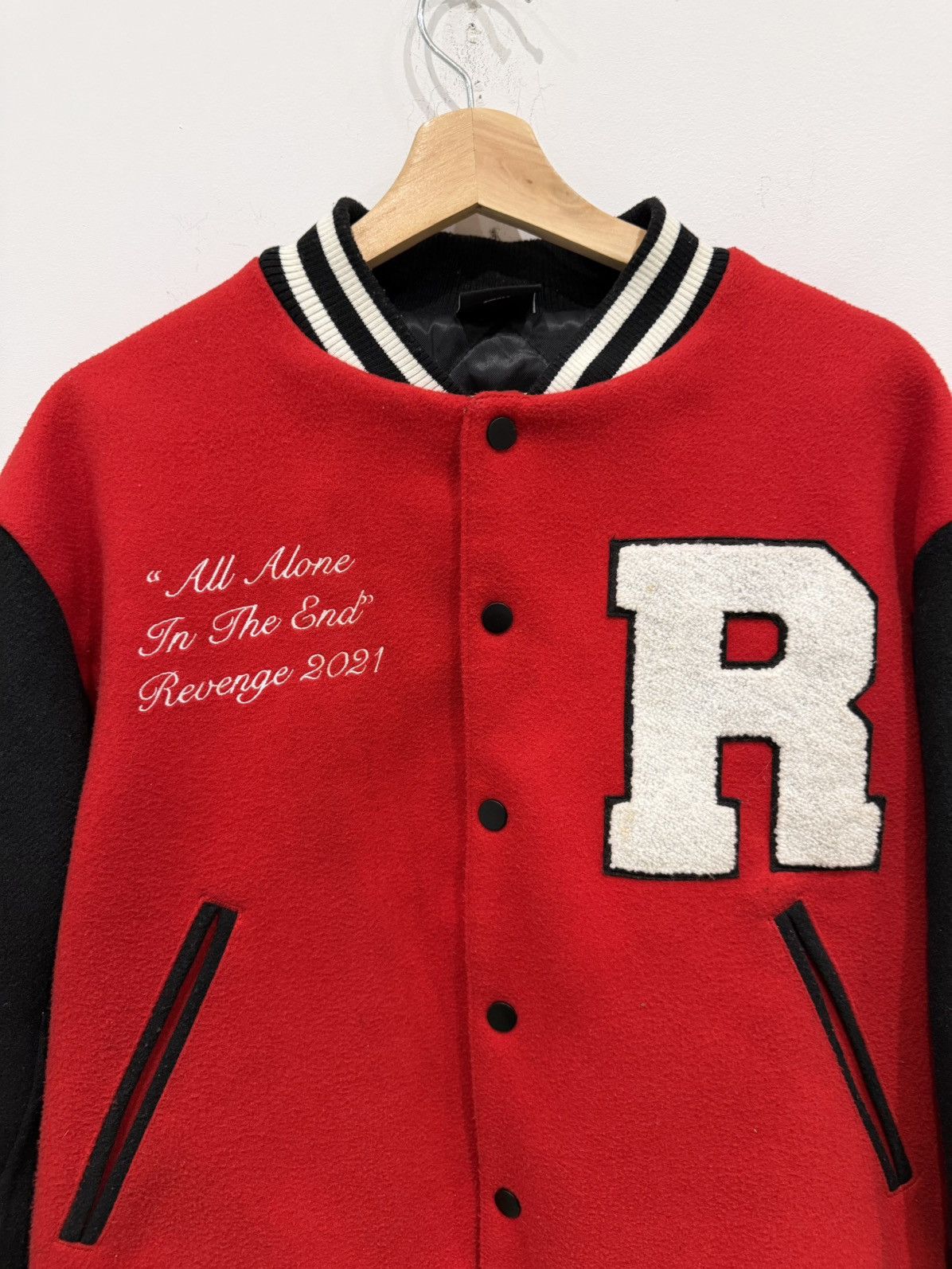 Revenge Revenge Red Varsity Skull Jacket Red Size: S Size US S / EU 44-46 / 1 - 2 Thumbnail