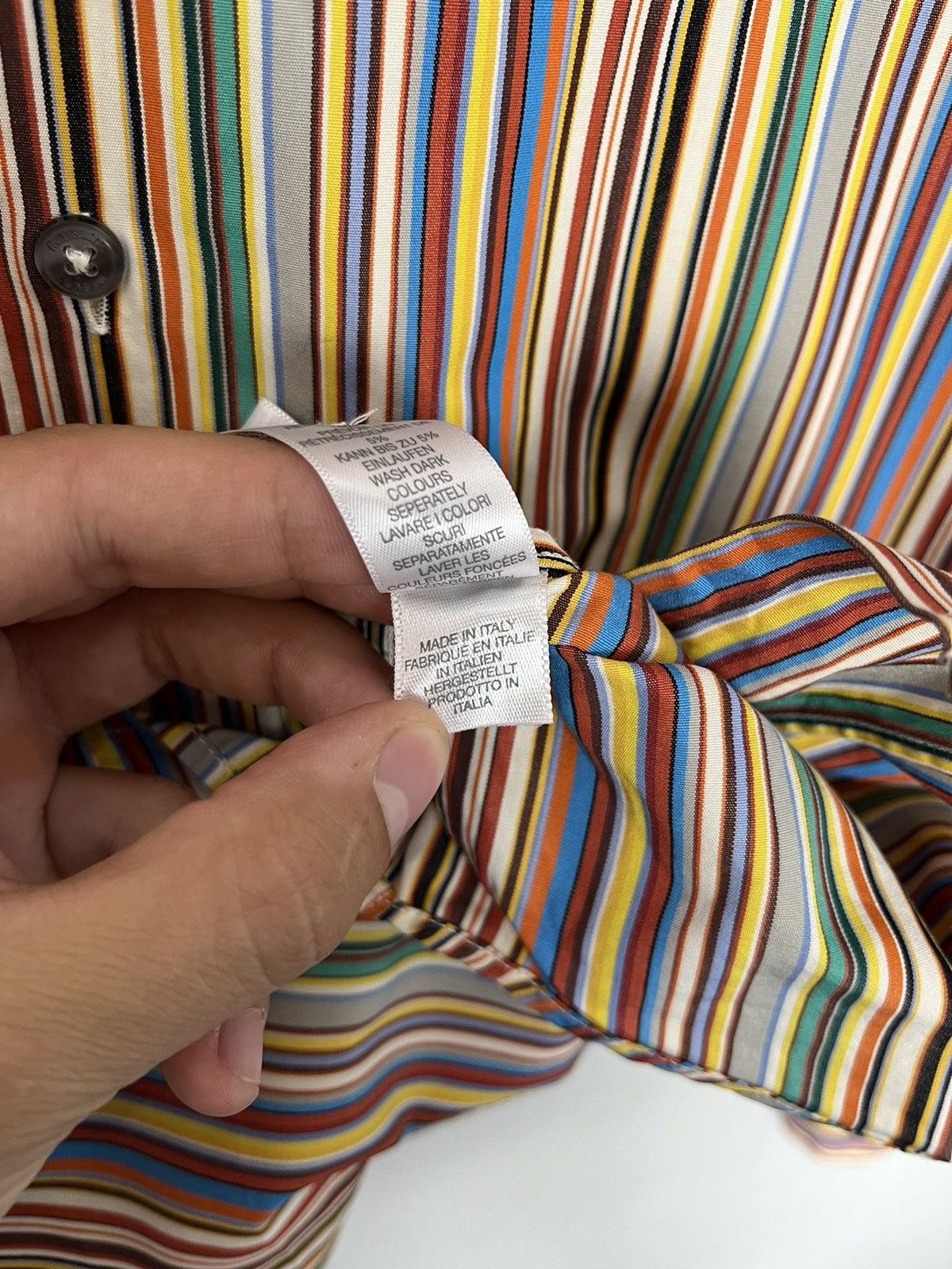 Paul Smith Paul Smith London Striped Cotton Shirt Made in Italy Size US L / EU 52-54 / 3 - 9 Thumbnail
