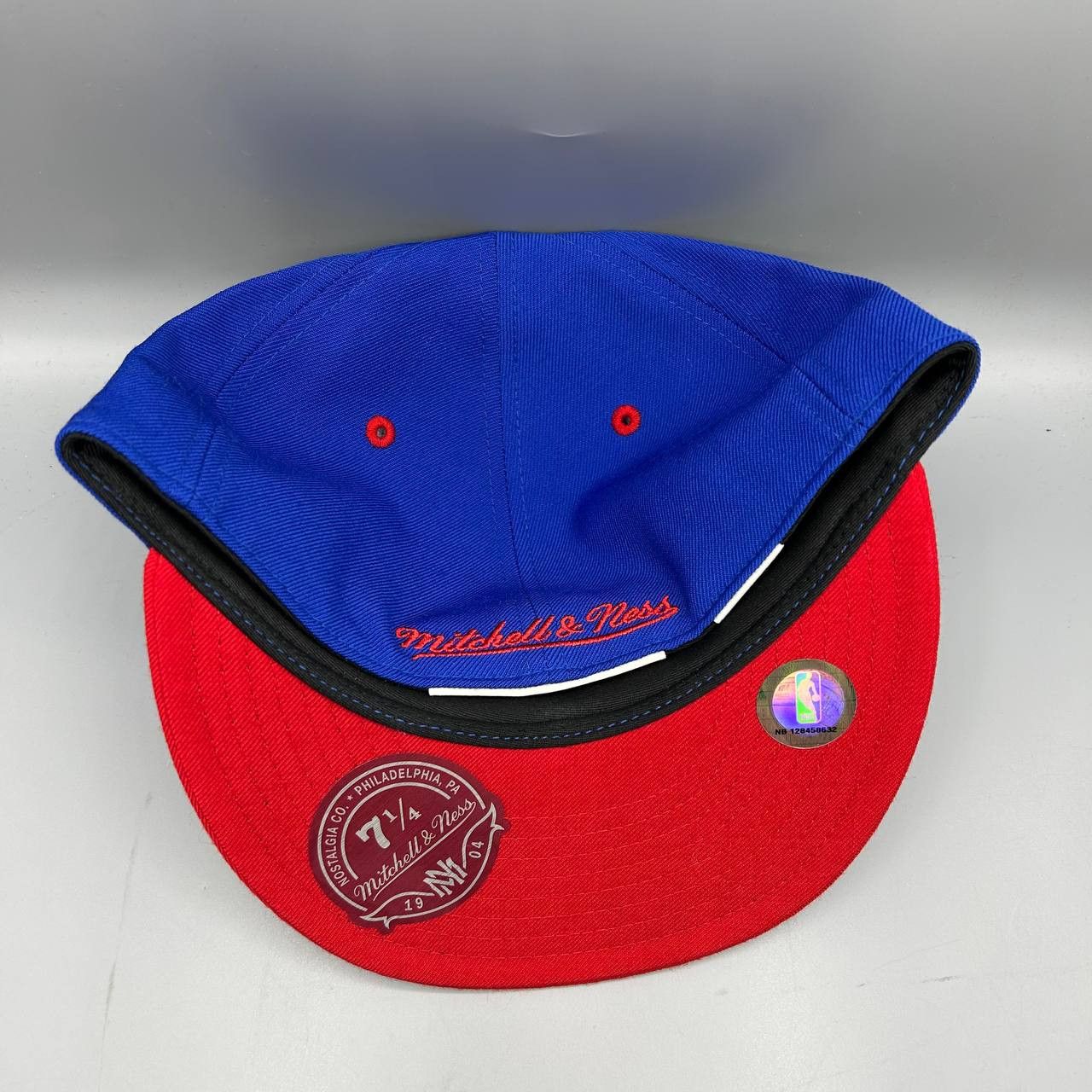 Mitchell & Ness Denver Nuggets Hat Men 7 1/4 Blue Red NBA Fitted Cap Wool Size ONE SIZE - 5 Thumbnail