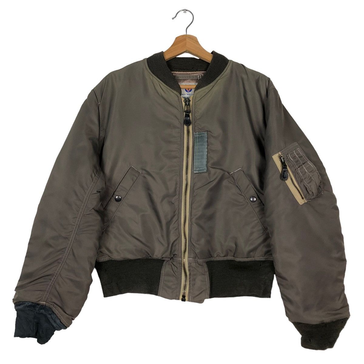 Buzz Rickson's 🔥80’s Vintage Bomber Jacket Riot Aero Medical Pherrow’s Size US S / EU 44-46 / 1 - 1 Thumbnail