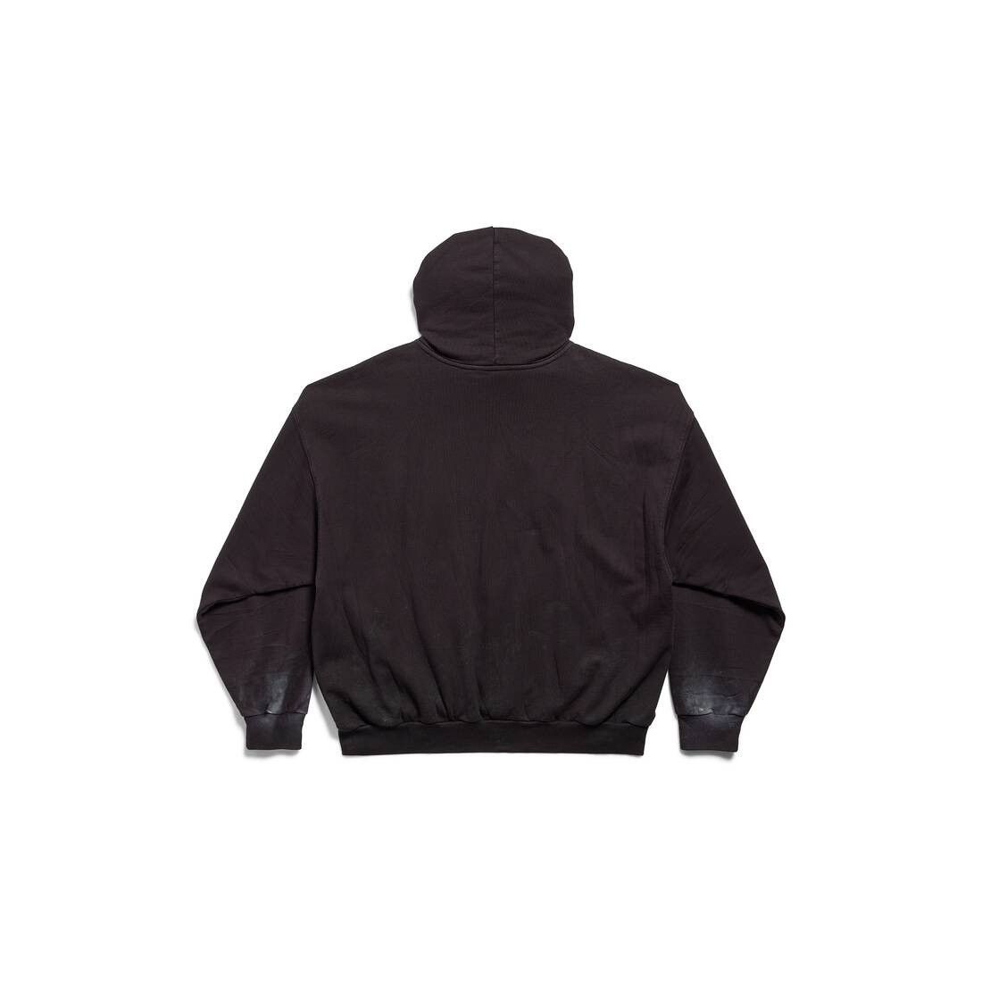 Balenciaga o1w1db10126 Metal BB Stencil Hoodie Medium Fit in Black Size US L / EU 52-54 / 3 - 6 Thumbnail