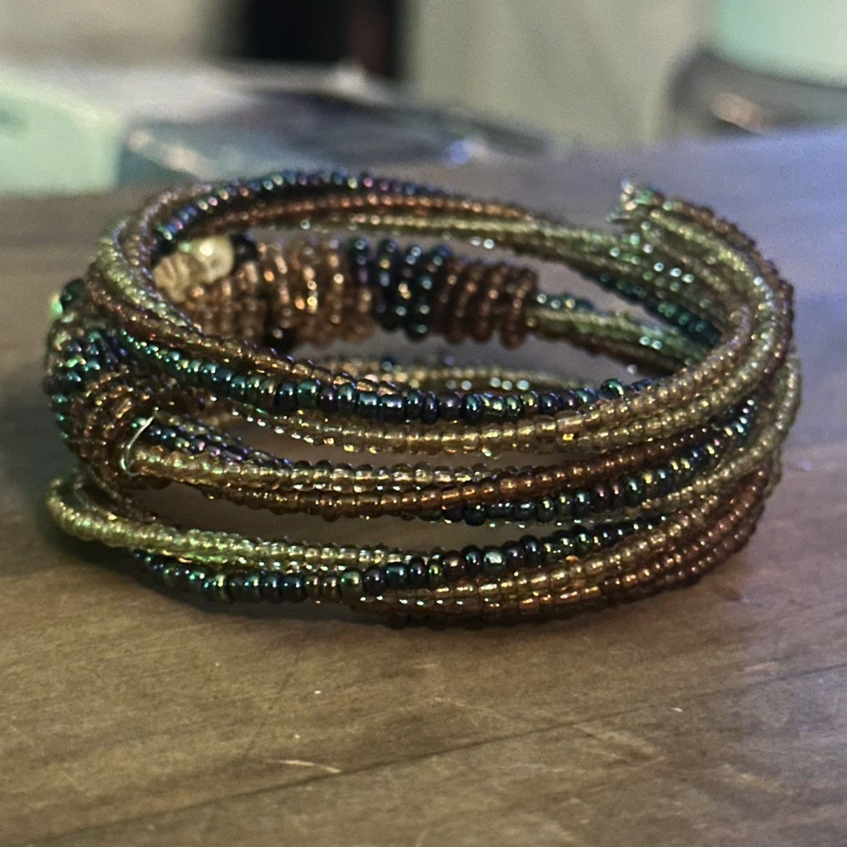 Other Seed bead wire wrap bracelet Size ONE SIZE - 7 Thumbnail