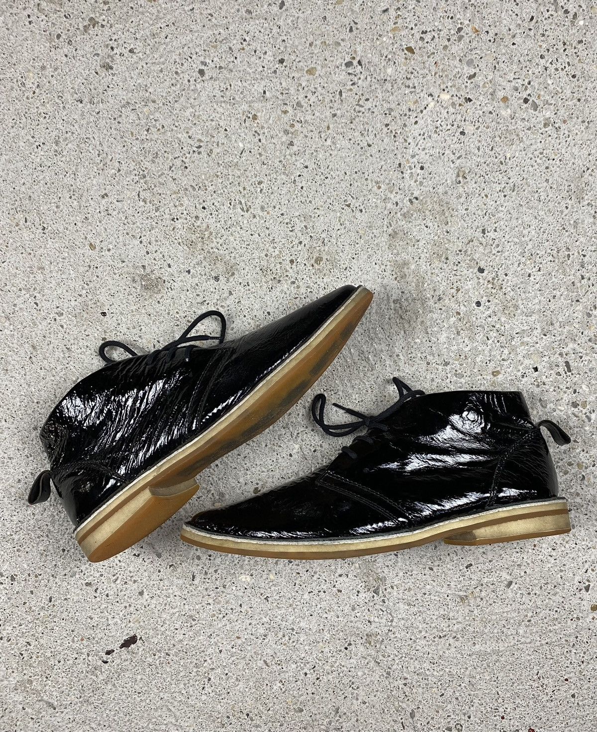 Diesel Diesel vintage patent leather shoes boots black transparent Size US 9 / EU 42 - 4 Thumbnail