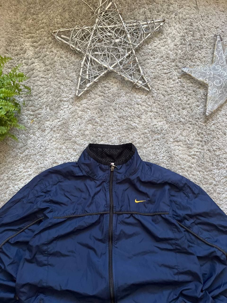 Nike × Vintage 90s Nike Vintage Light Jacket Streetwear Swoosh Rare Logo Size US XL / EU 56 / 4 - 4 Thumbnail
