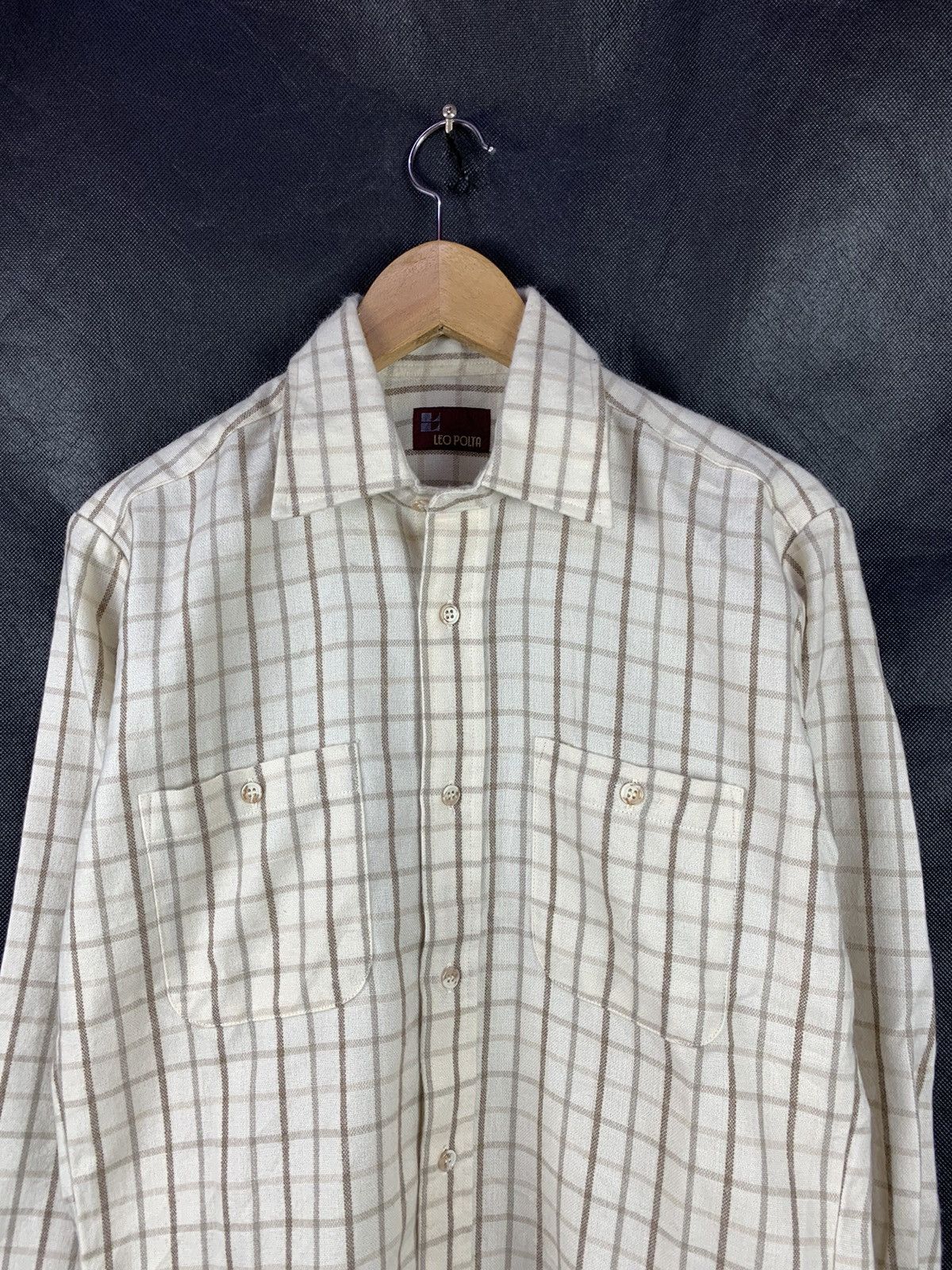 Japanese Brand Steals! Double Pocket Plaid Checkered Workwear Button Shirt Size US M / EU 48-50 / 2 - 3 Thumbnail