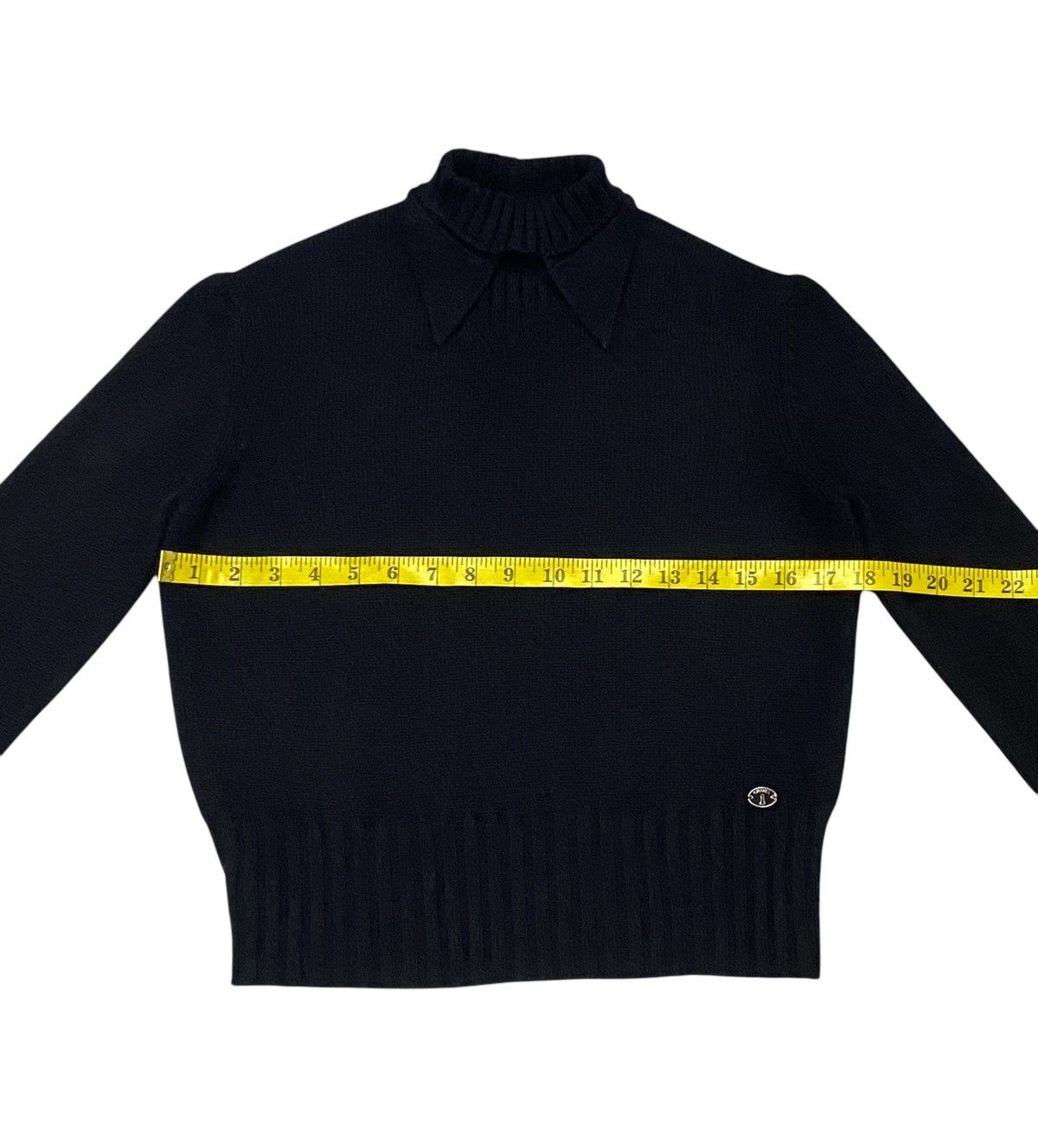 Chanel Chanel Black Cashmere High Neck Peak Sweater Size M / US 6-8 / IT 42-44 - 15 Thumbnail