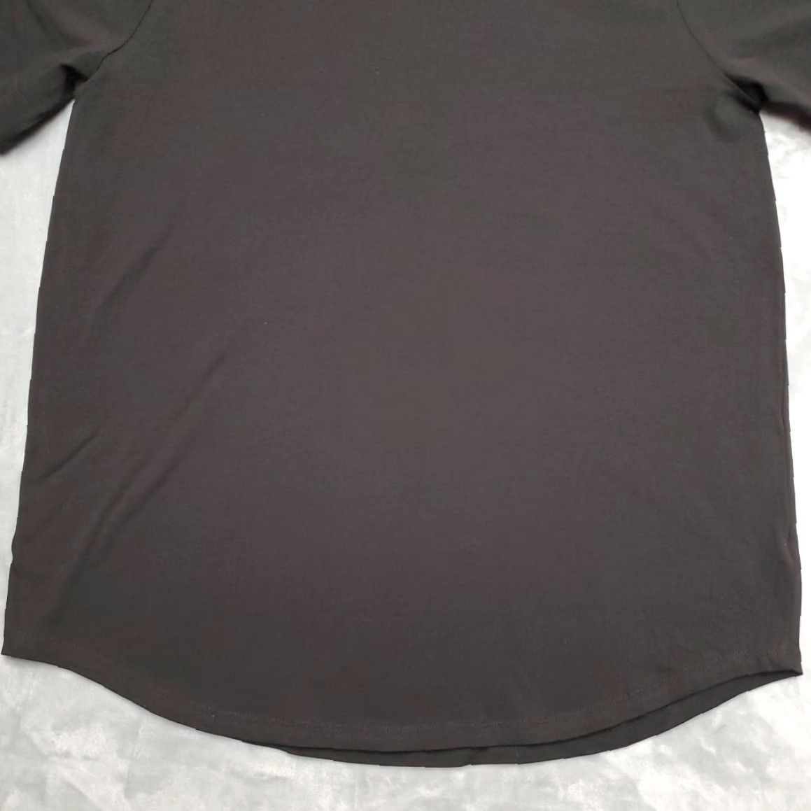 Vintage Nuuds Shirt Mens XL Black Short Sleeve Crewneck Stretch Cotton Blend Curved Hem Size US XL / EU 56 / 4 - 2 Thumbnail