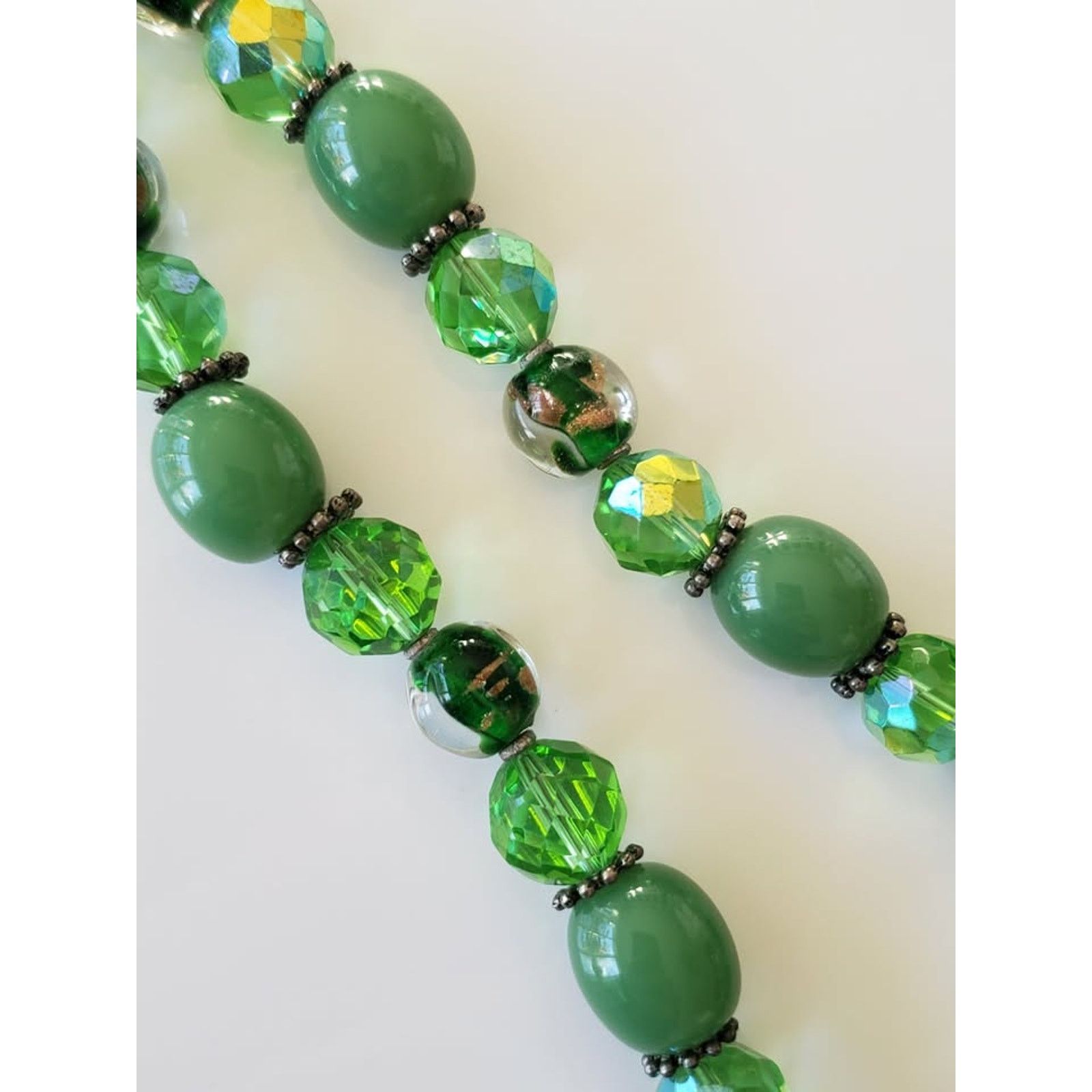 Other Green Glass Beaded Choker Necklace Size ONE SIZE - 3 Thumbnail