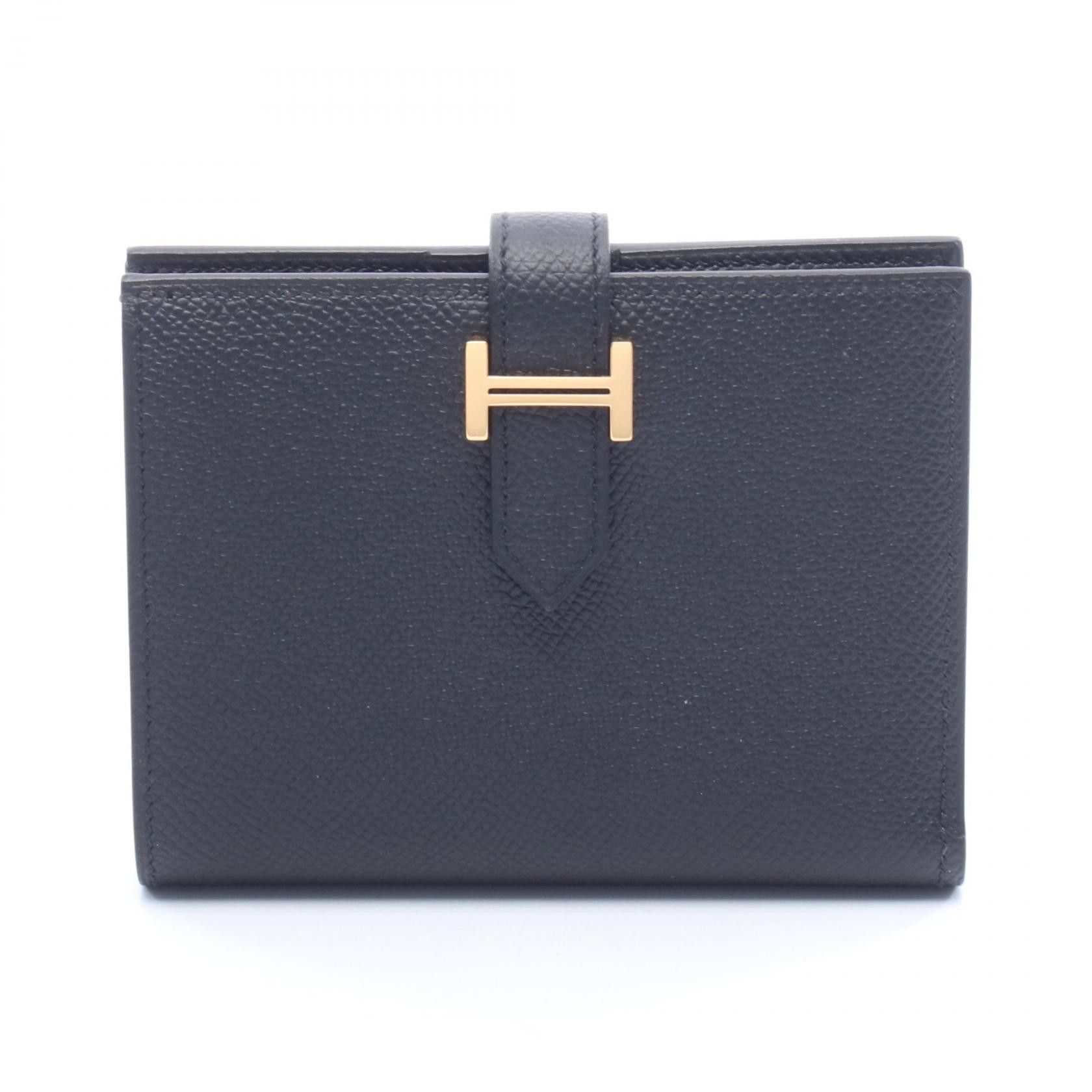 Hermes Hermes Hermes Bearn Compact Calfskin Wallet Leather Short Wallet Stamp B (2023) DUTY FREE for USA Size ONE SIZE - 1 Thumbnail