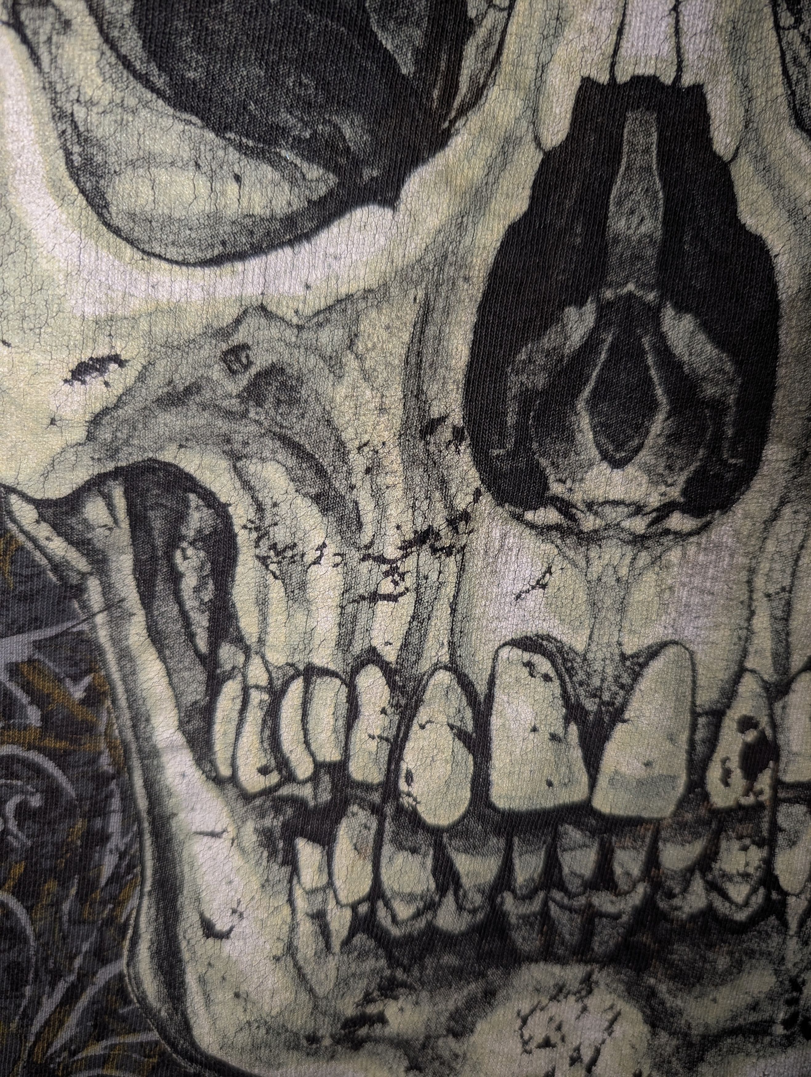 Arts & Science Vintage Hybrid Shirt Y2K Skull AOP Grunge Mall Goth Cyber Size US L / EU 52-54 / 3 - 8 Thumbnail