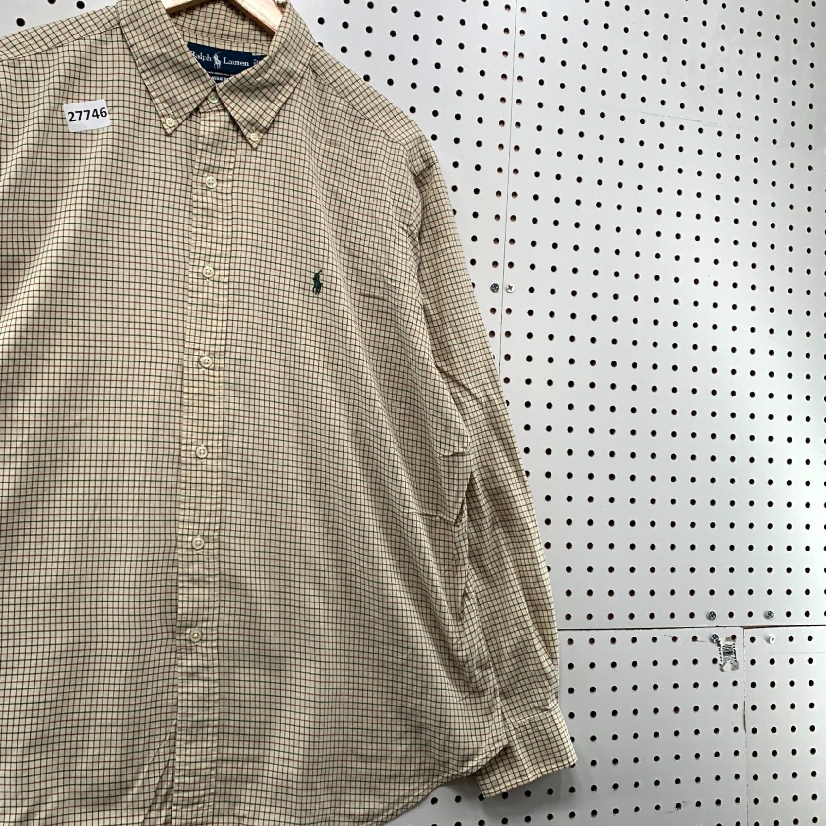 Ralph Lauren Ralph Lauren Shirt Brown Red Check Green Pony Mens L Classic Button Down Size US XL / EU 56 / 4 - 4 Thumbnail