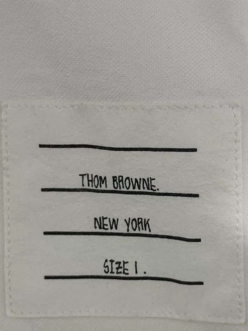 Thom Browne Thom browne Armband striped long-sleeved Oxford shirt 2504- Size US S / EU 44-46 / 1 - 2 Thumbnail
