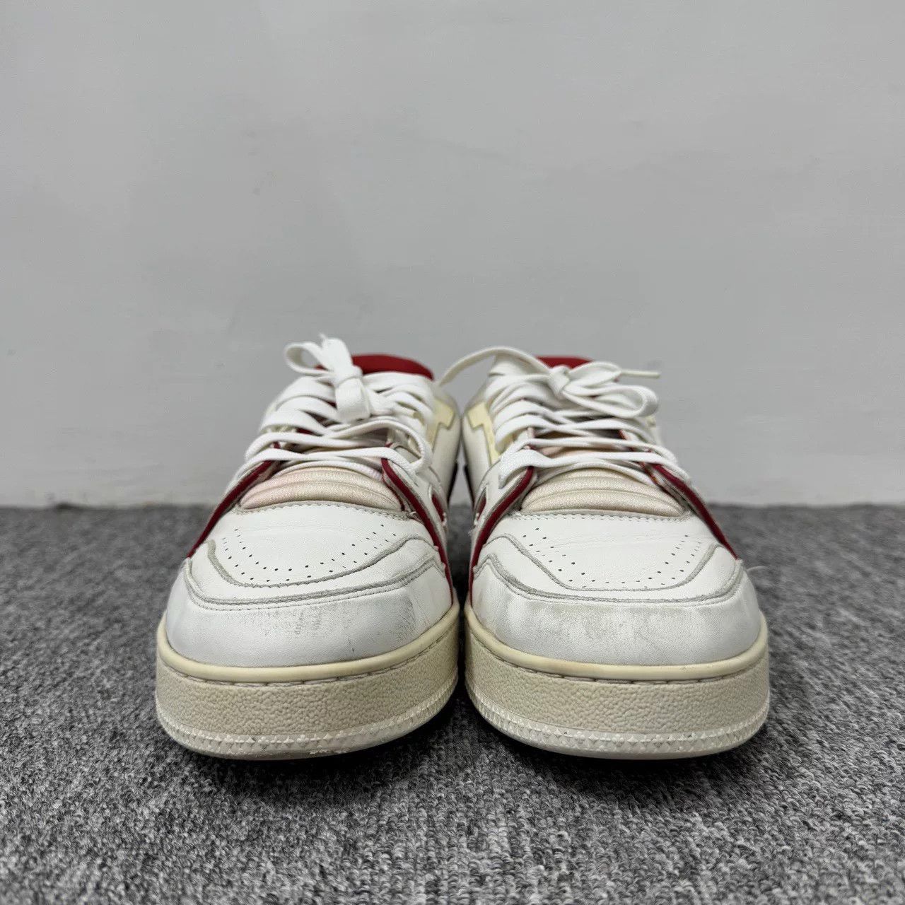 Louis Vuitton louis vuitton lv white red trainer shoes. Size US 7 / EU 40 - 2 Thumbnail