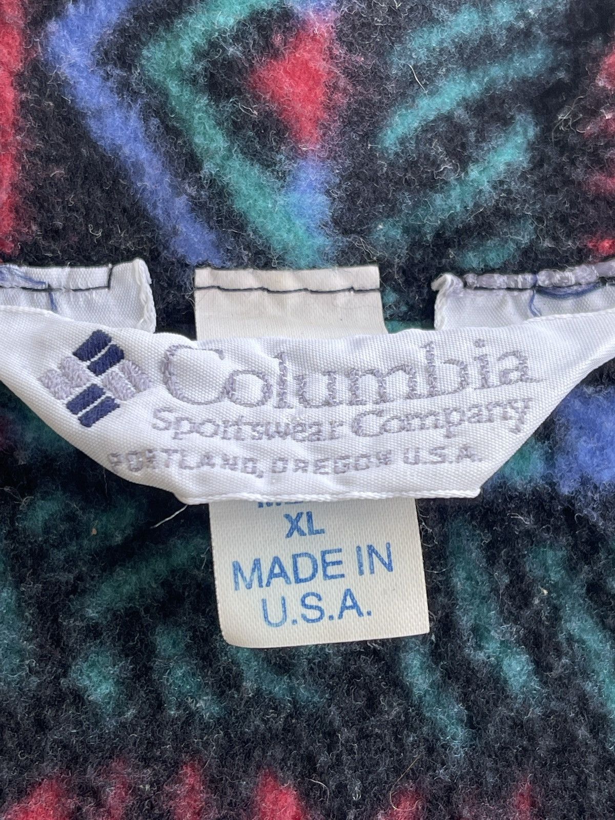 Columbia 90s Columbia Aztec Pullover Printed Fleece Size US XL / EU 56 / 4 - 6 Thumbnail