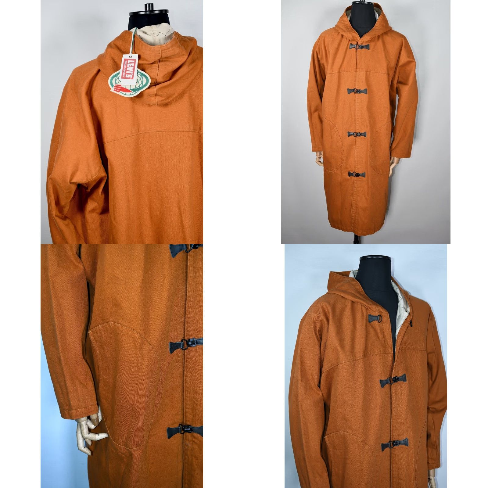 Levi's LVC Levi's 1940s Rocket City Jacket Parka Coat Mens L Orange Vintage Levi's LVC Rocket City Jacket Coat Mens L Size US L / EU 52-54 / 3 - 8 Thumbnail