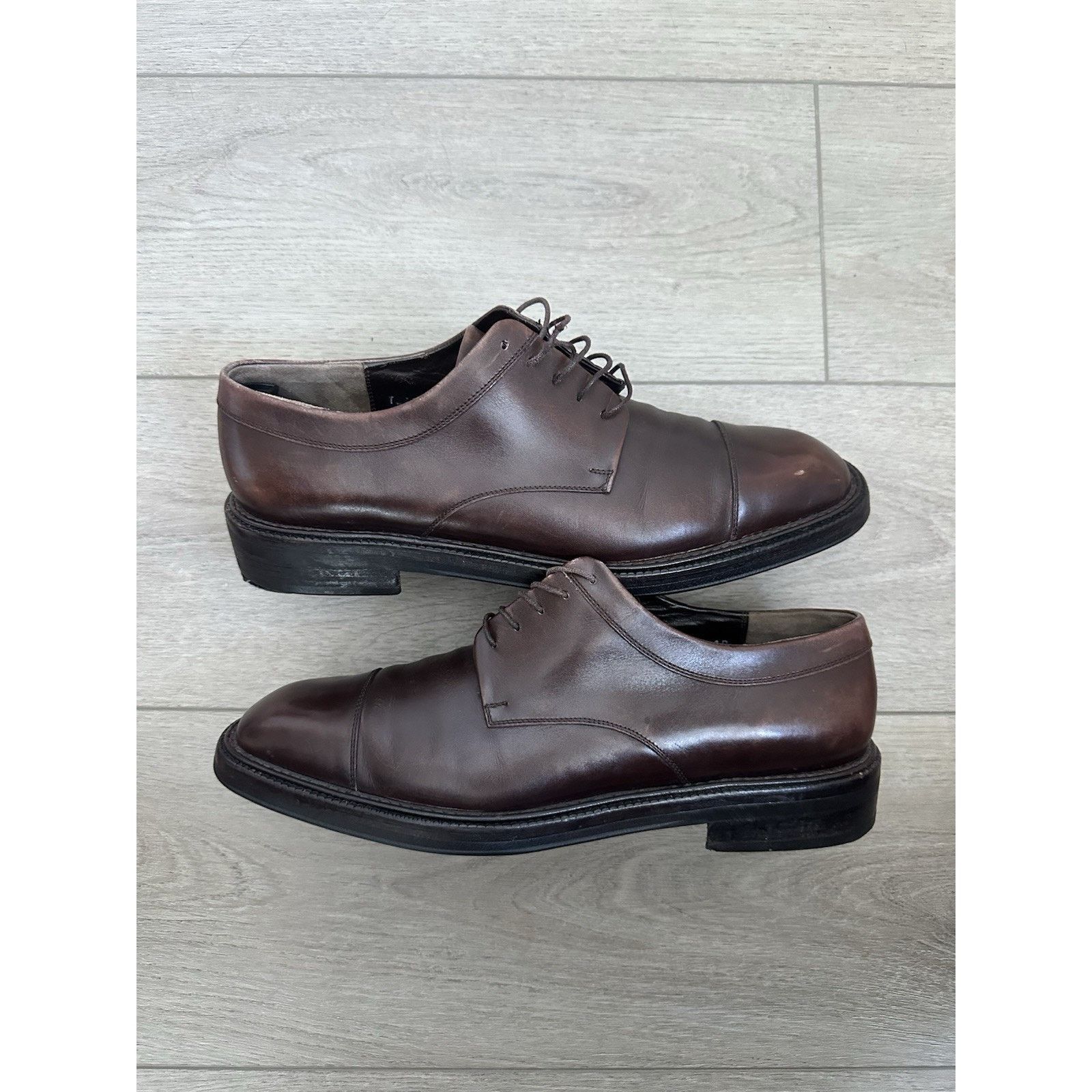 Salvatore Ferragamo Salvatore Ferragamo Mancini Lace Up Dress Shoes Size 8.5 D Size US 9 / EU 42 - 1 Thumbnail