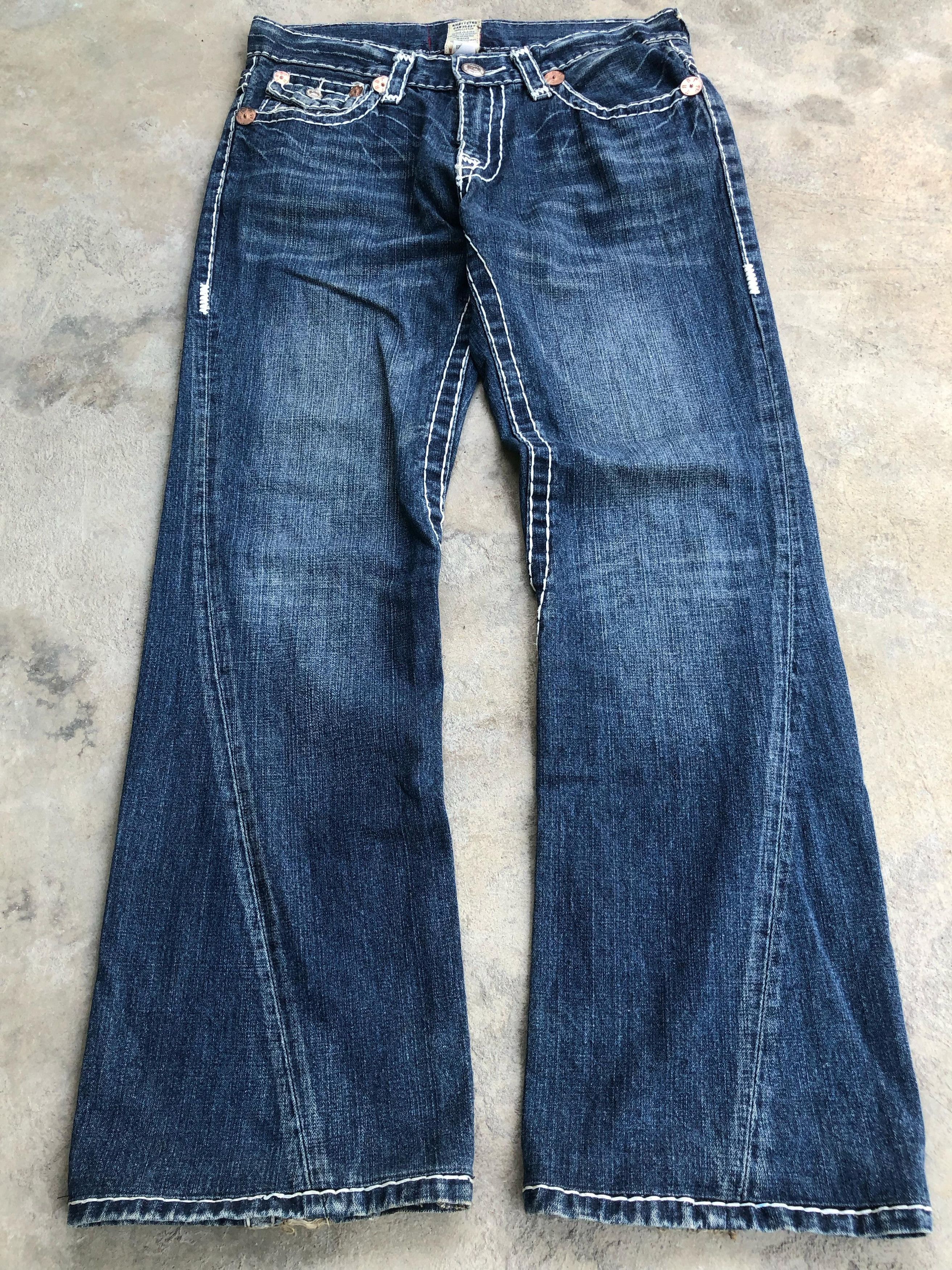 True Religion True Religion White Stiching Flared denim Size US 32 / EU 48 - 1 Thumbnail
